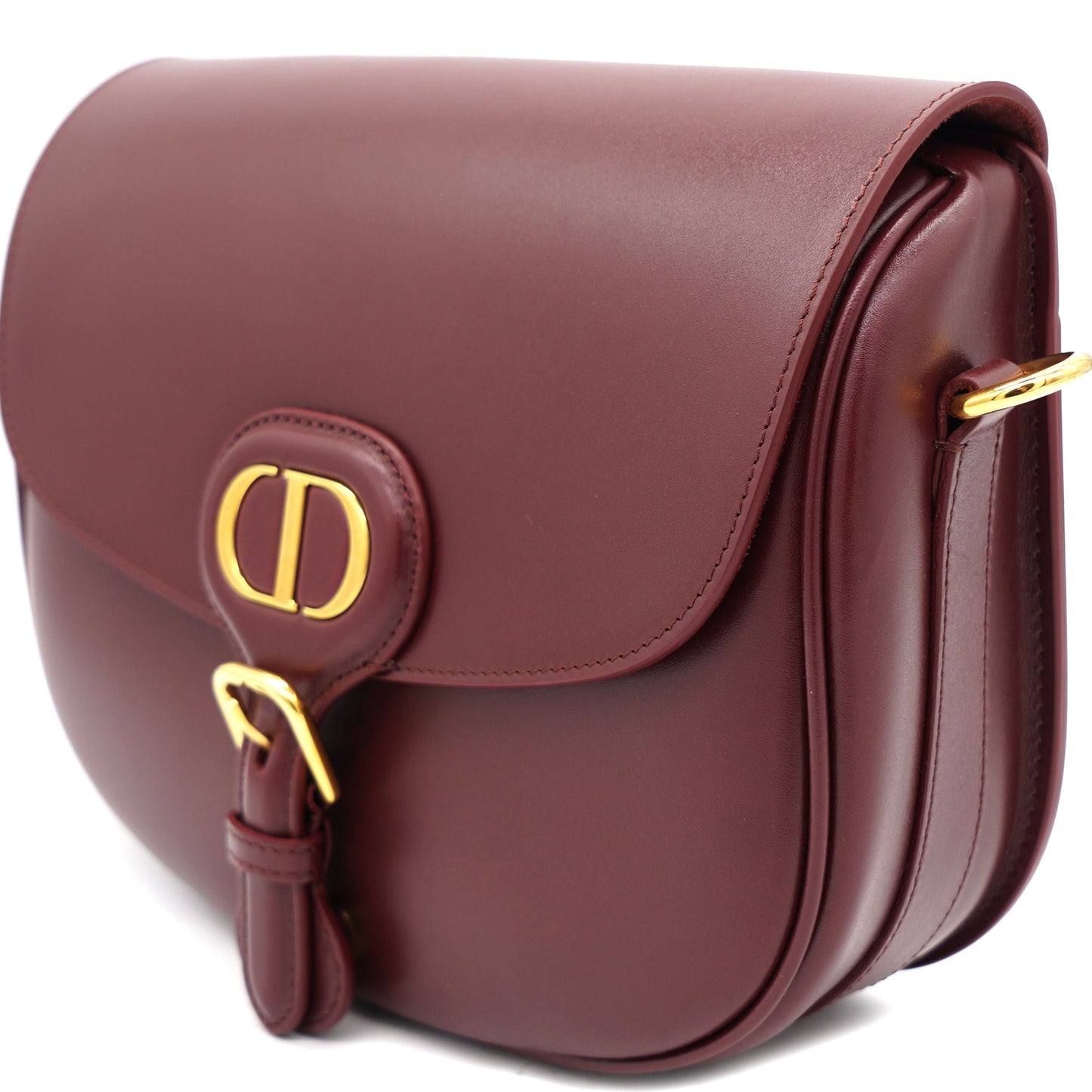 Dior Box Calfskin Medium Bobby Flap Dark Tan