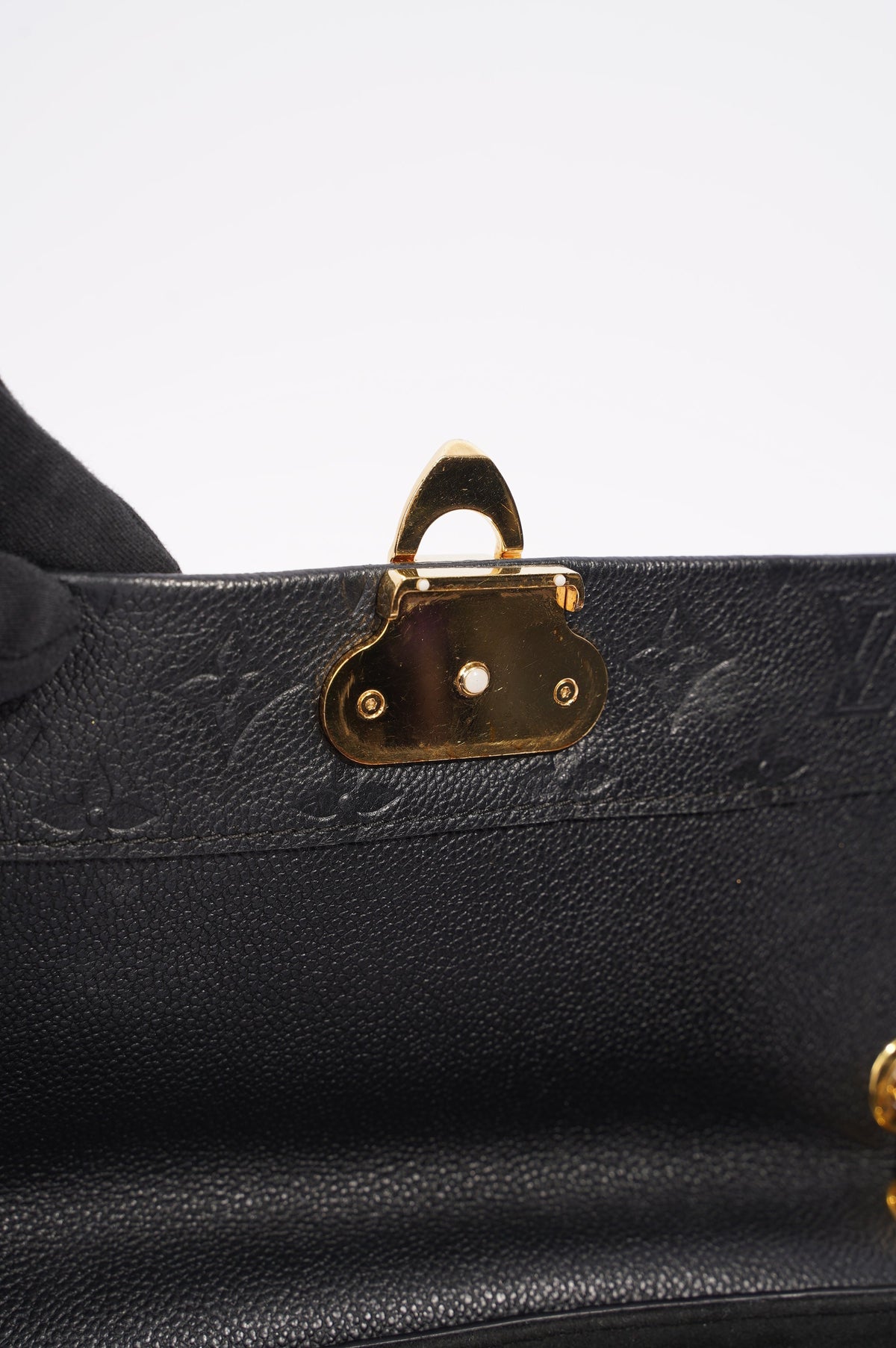 Louis Vuitton Womens Vavin Bag Black Leather PM