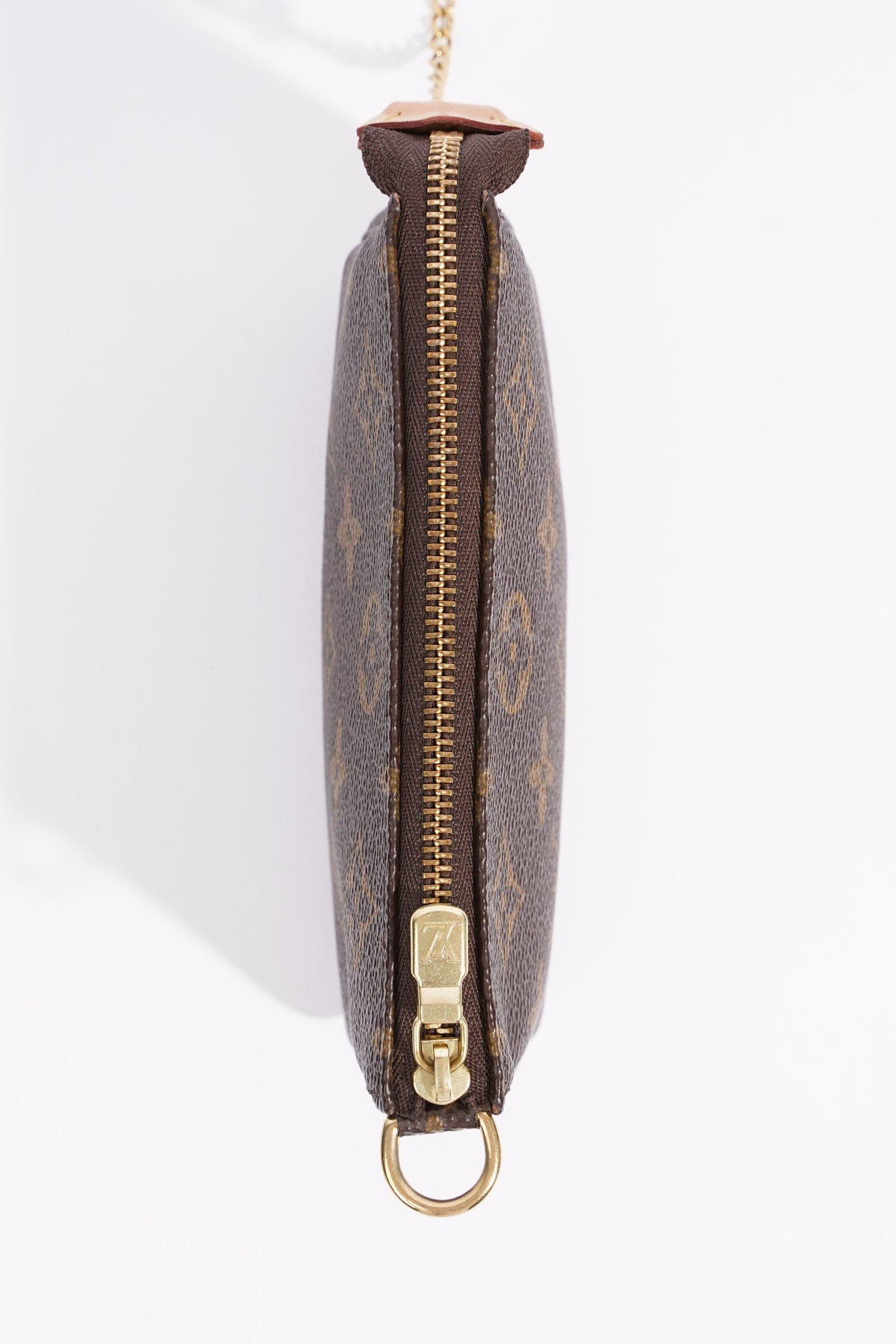 Louis Vuitton Womens Mini Pochette Bag Monogram Canvas