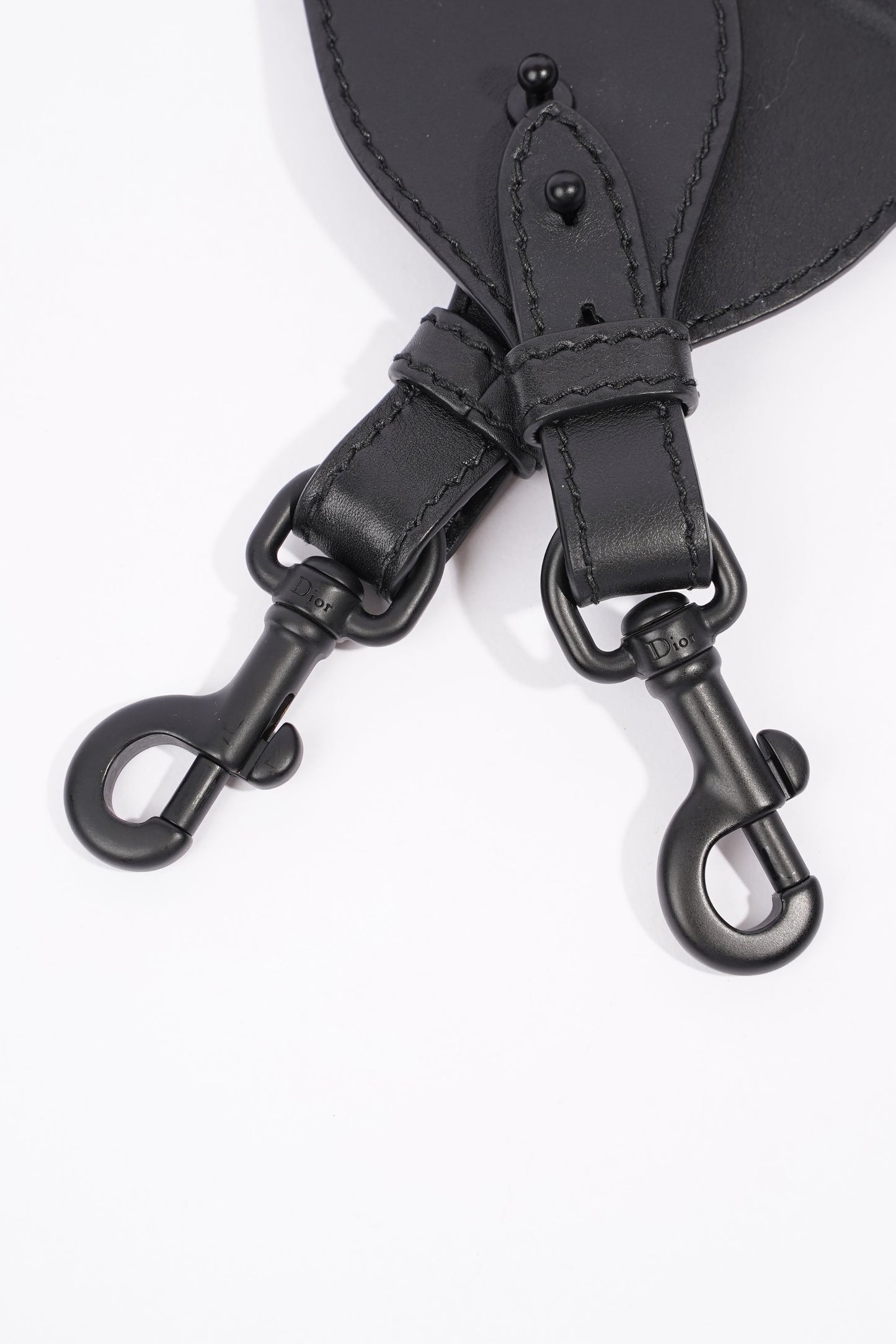 Christian Dior Ultramatte Bag Strap Black / White Canvas