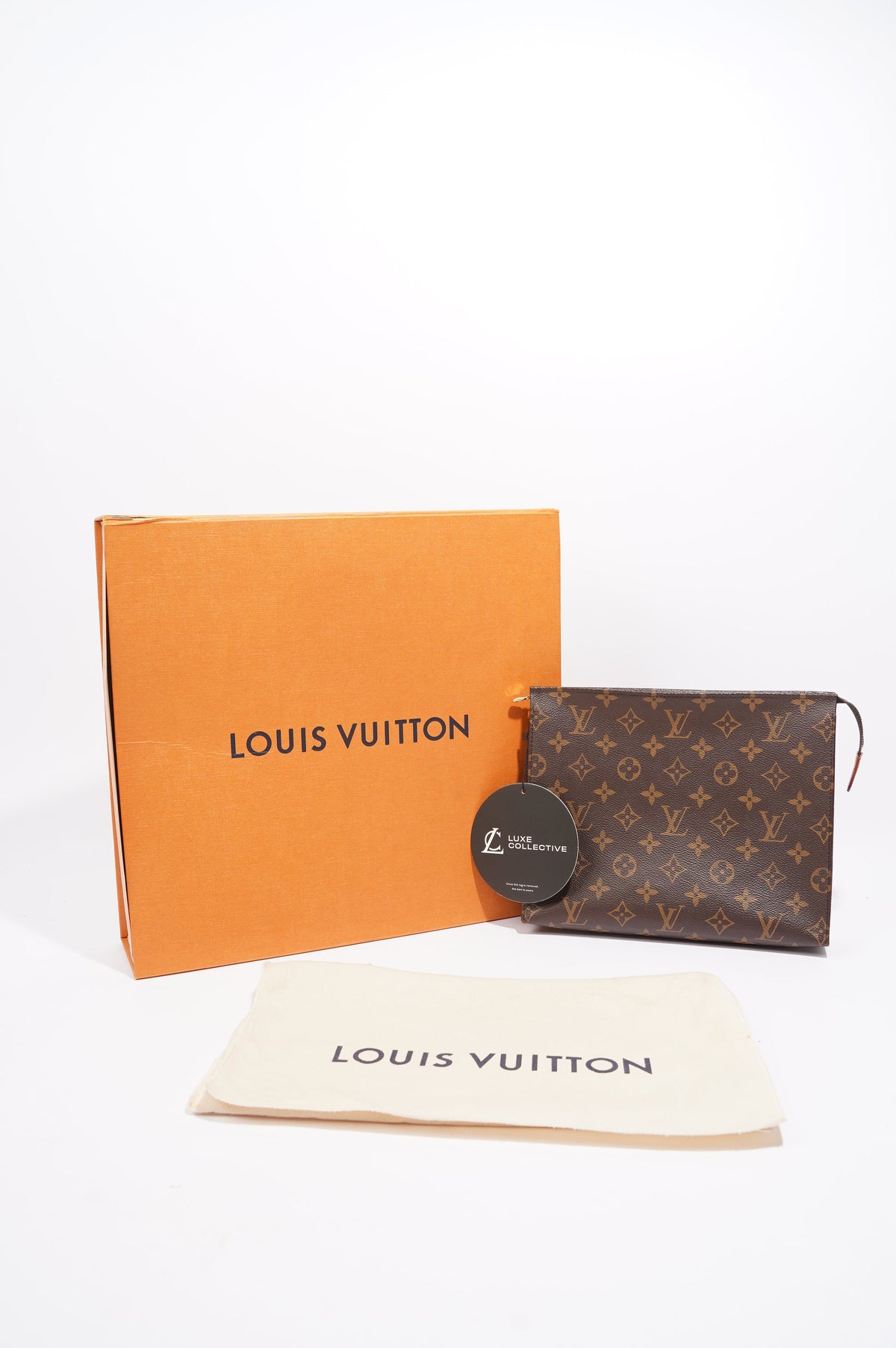 Louis Vuitton Womens Toiletry Pouch Monogram Canvas 26