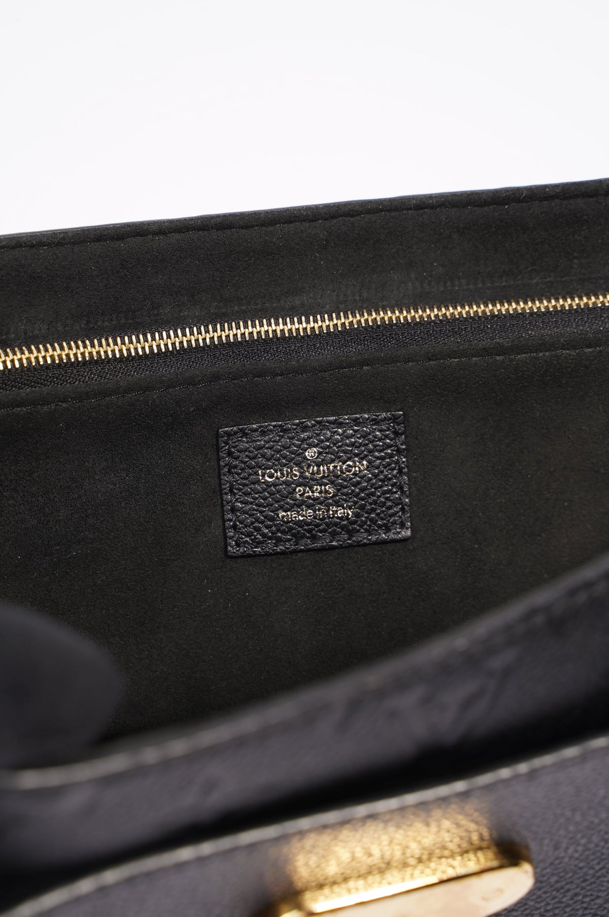 Louis Vuitton Womens Vavin Bag Black Leather PM