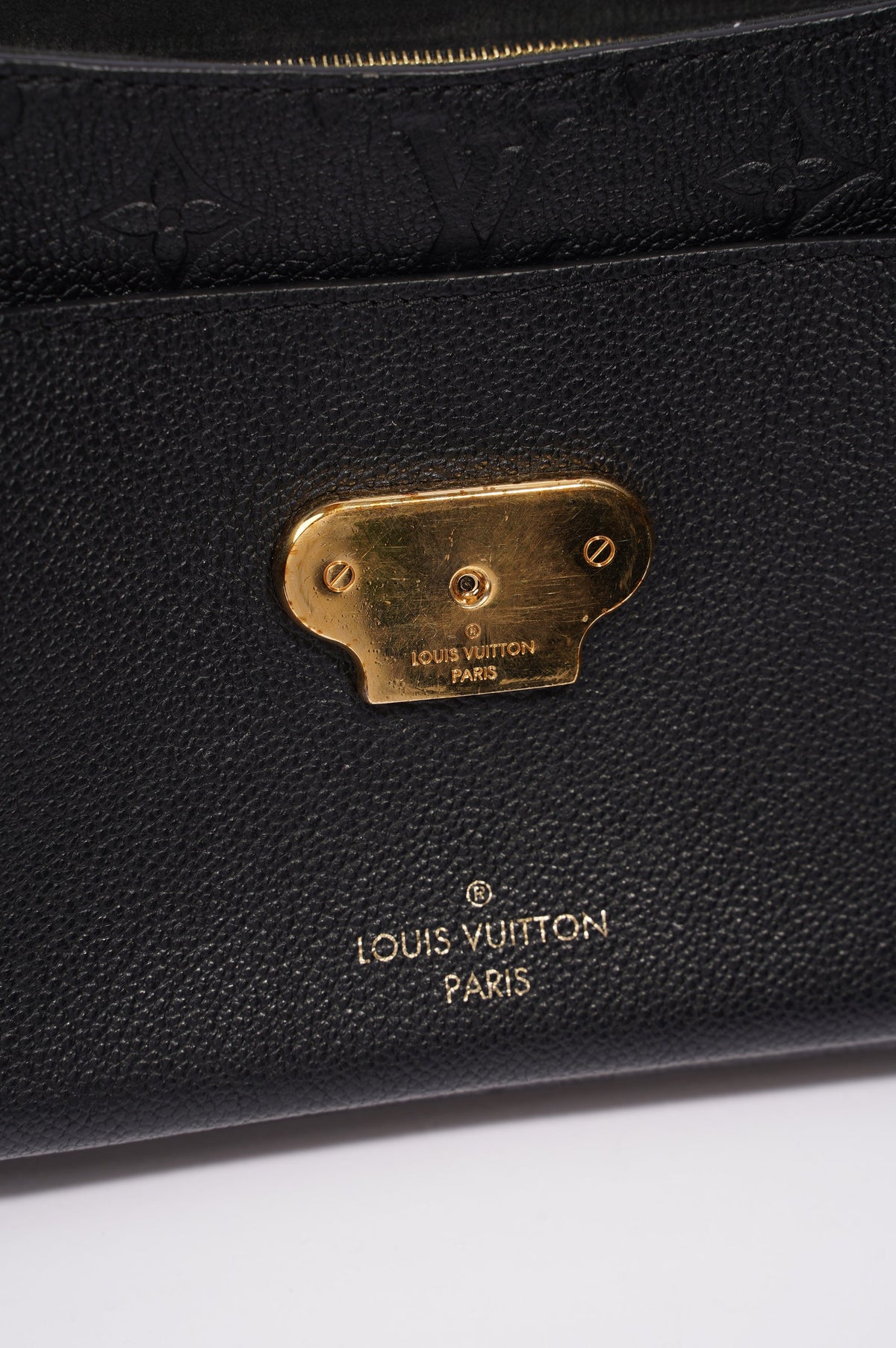Louis Vuitton Womens Vavin Bag Black Leather PM