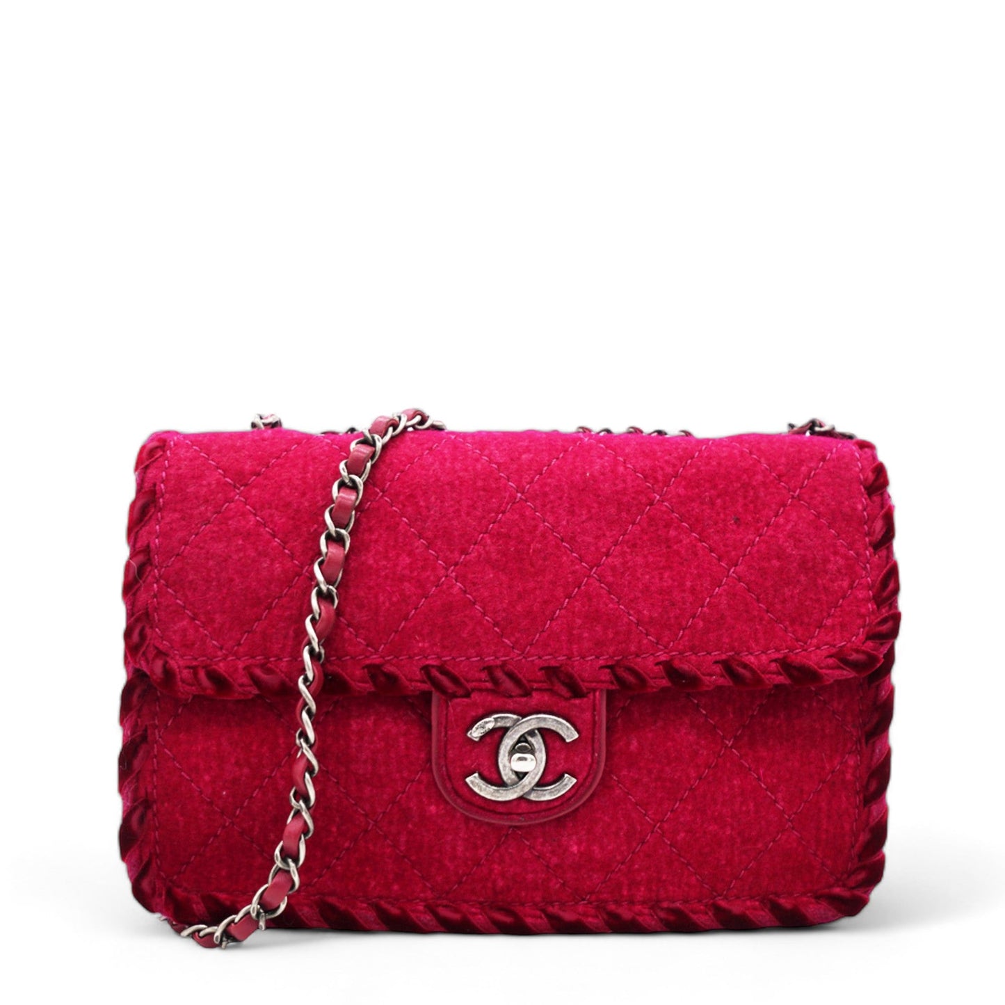 Chanel Fancy Felt Flap Dark