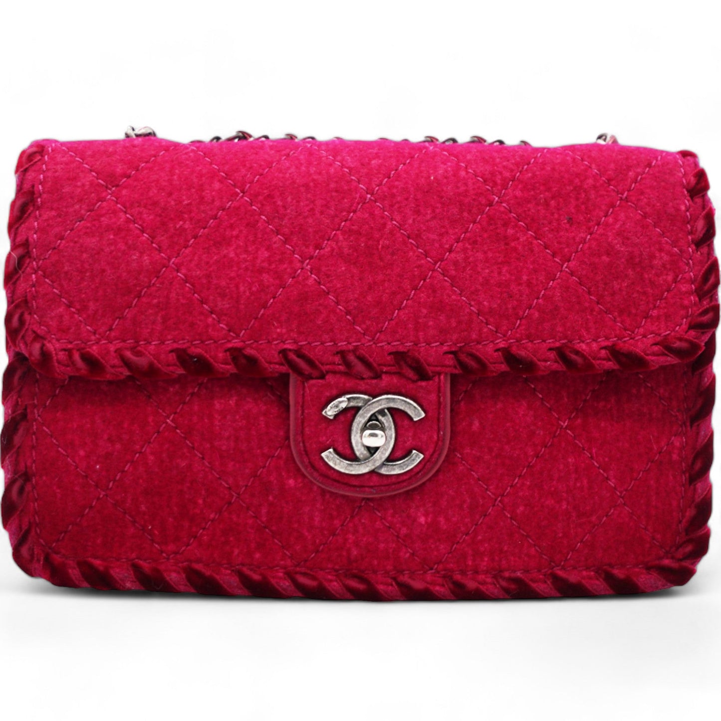 Chanel Fancy Felt Flap Dark
