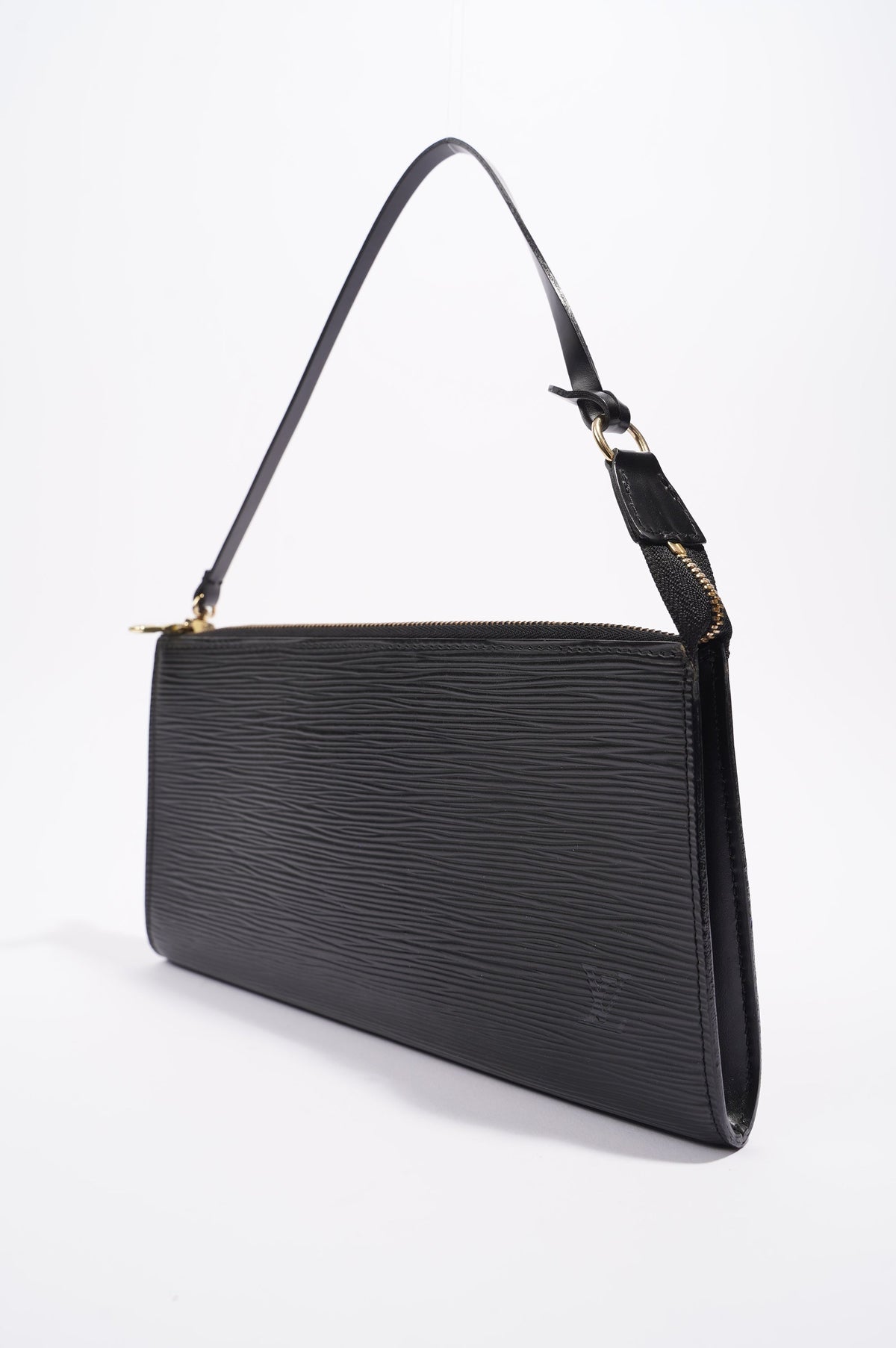 Louis Vuitton Womens Epi Pochette Accessoire Bag Black Epi Leather