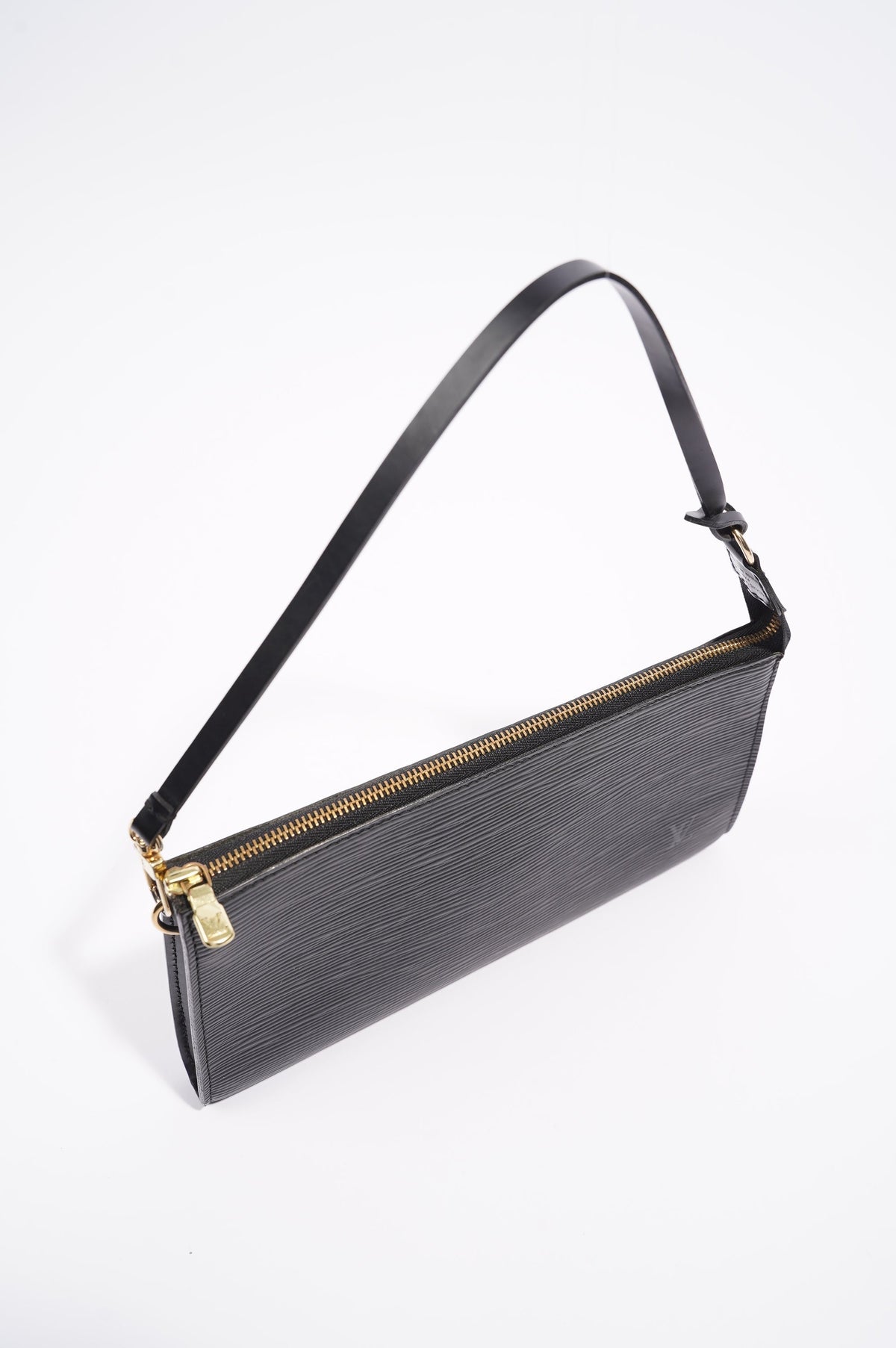 Louis Vuitton Womens Epi Pochette Accessoire Bag Black Epi Leather
