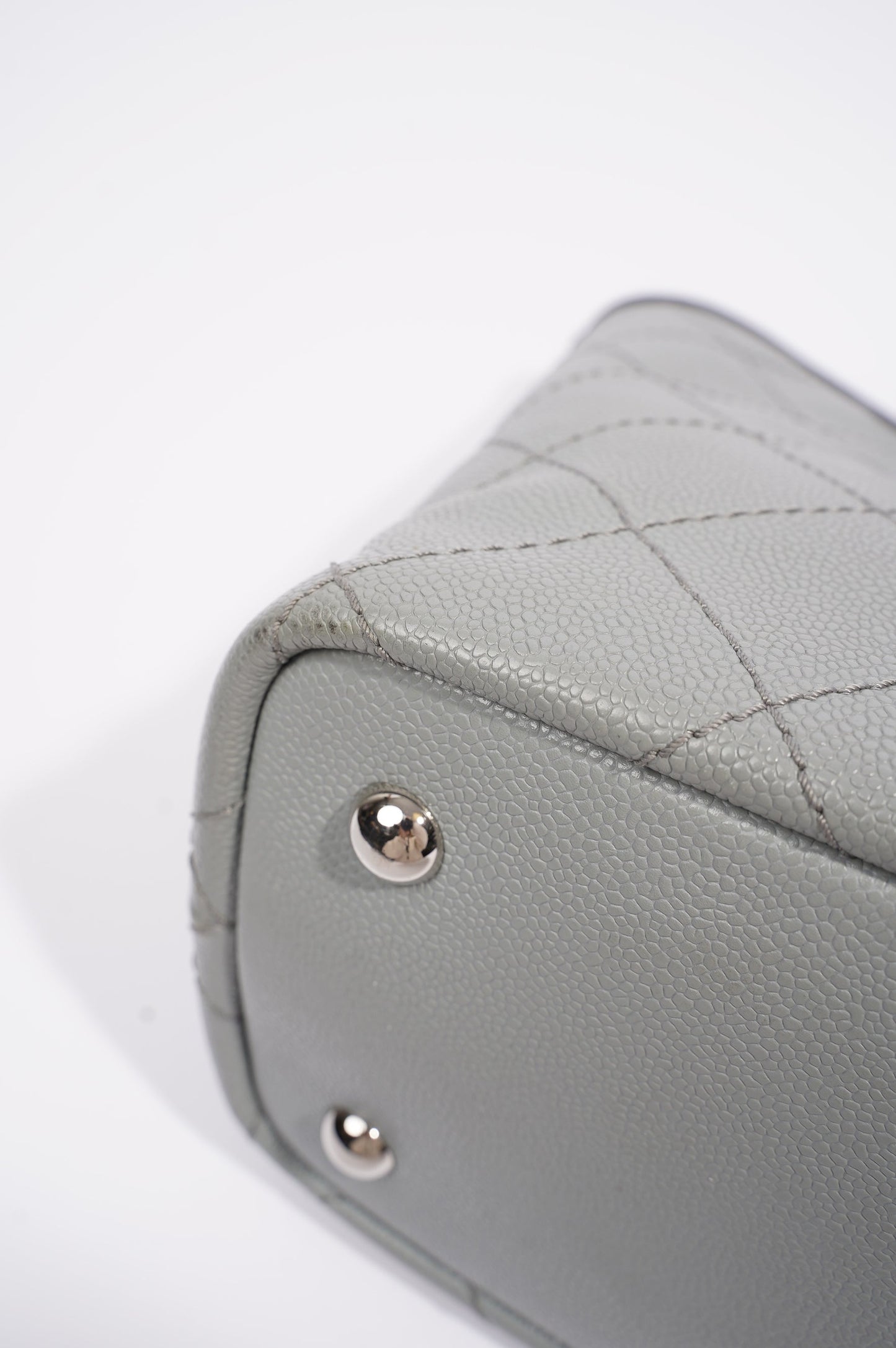 Chanel Womens Fever Shopping Tote Grey Caviar