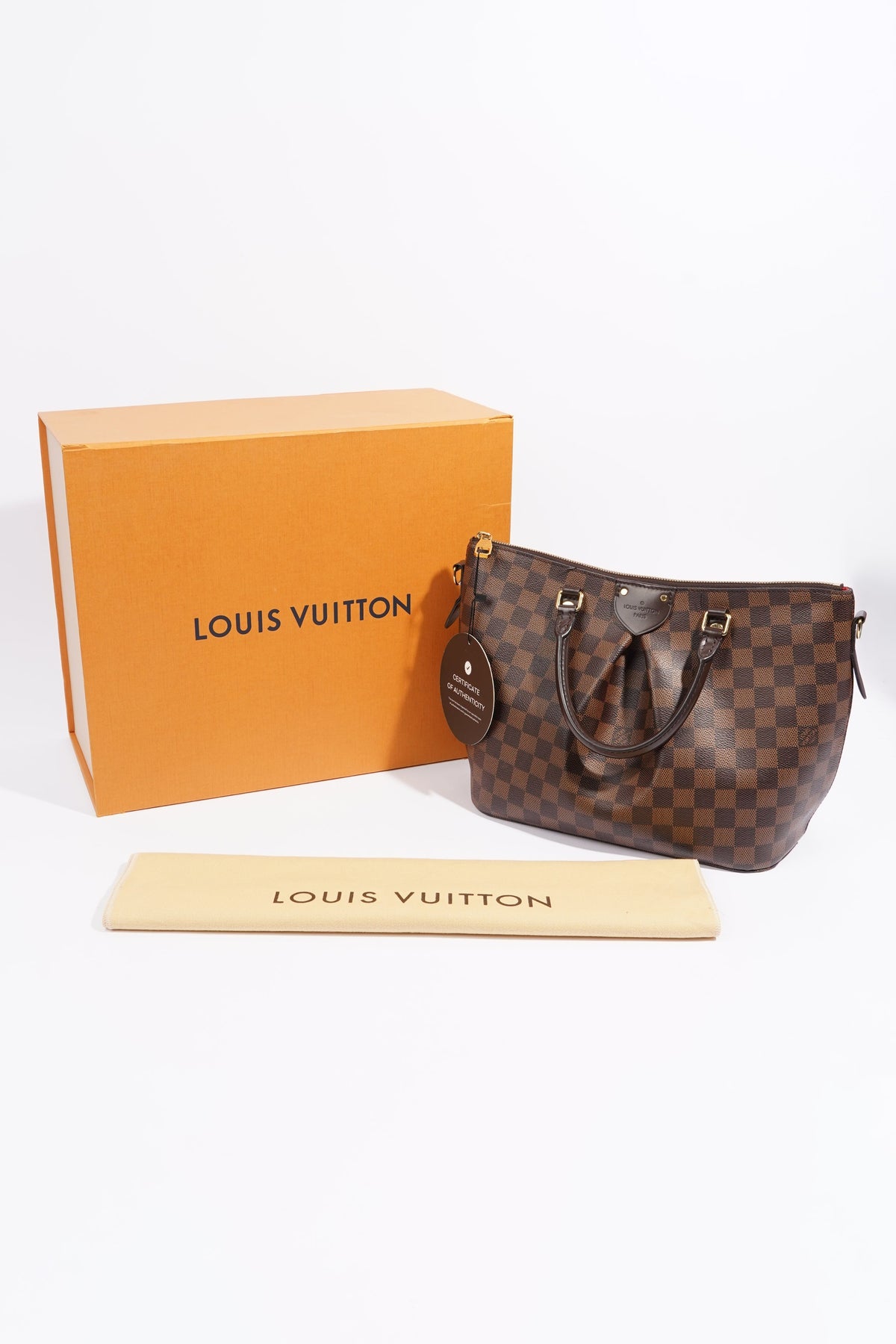Louis Vuitton Siena Bag Damier Ebene Canvas MM