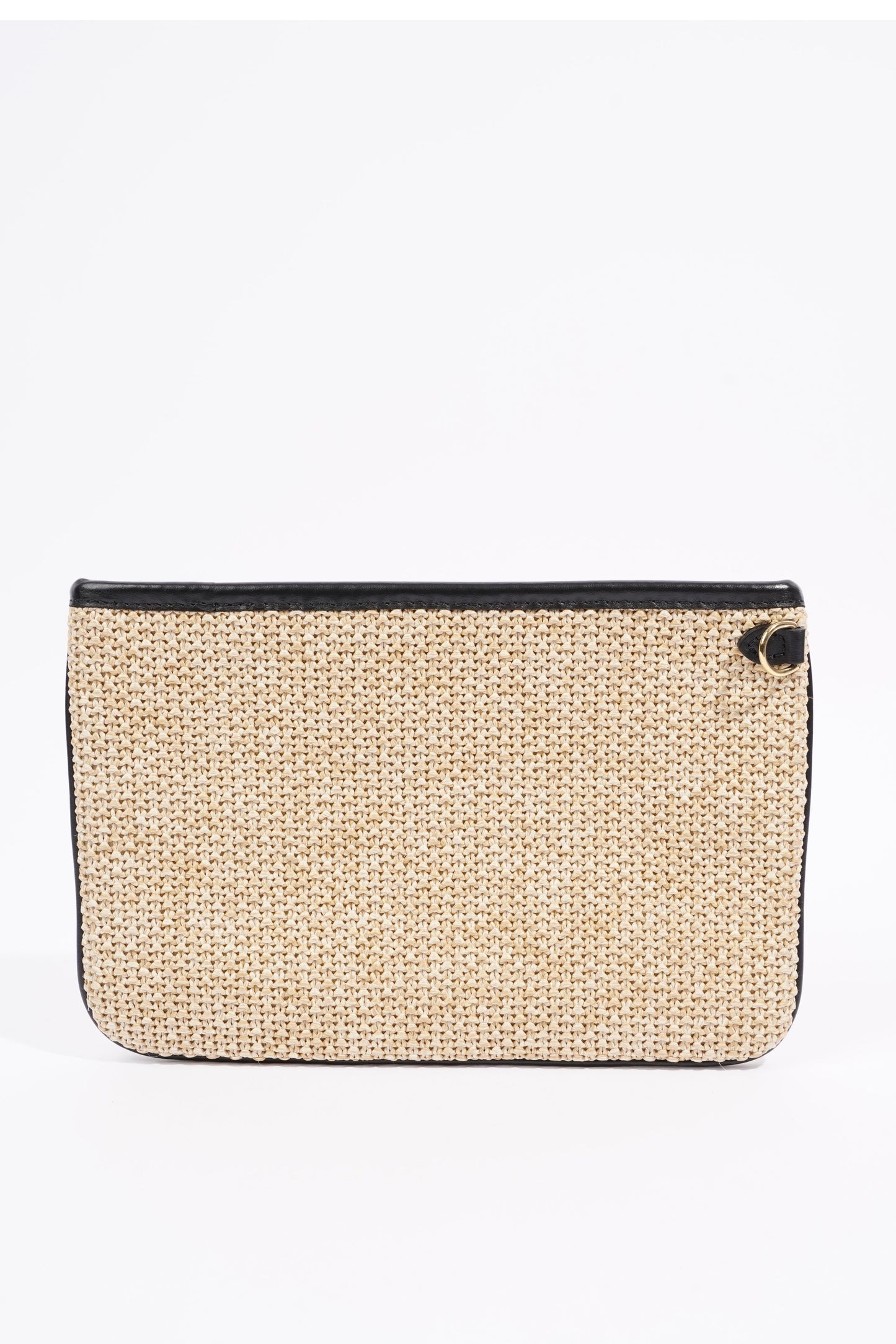 Louis Vuitton Womens Saint Jacques Tote Beige / Black Raffia