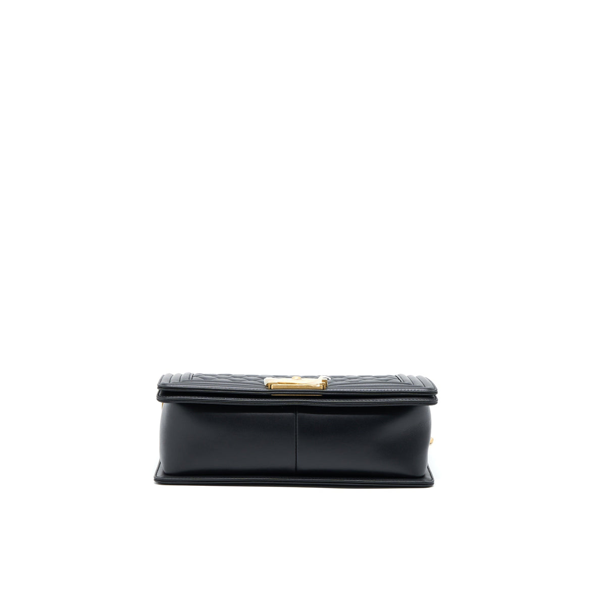 Chanel Medium Boy Bag Calfskin Black GHW (Microchip)