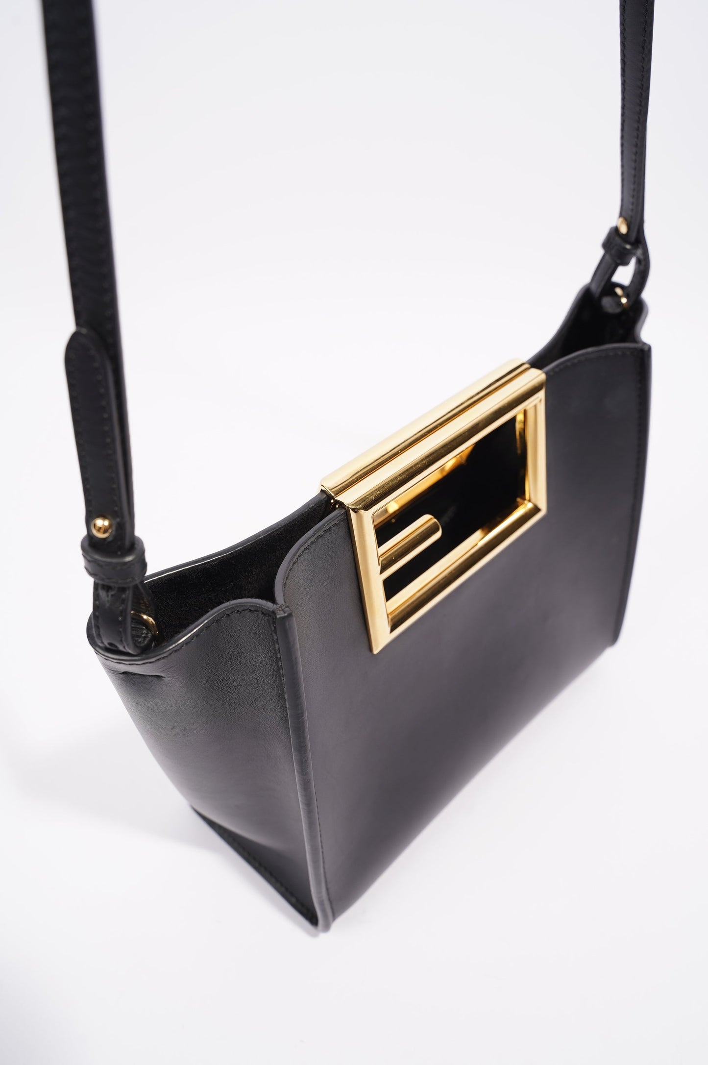 Fendi Way Tote Black Leather Small