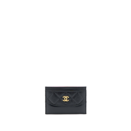 Chanel Gabrielle  Holder Aged Calfskin Black GHW