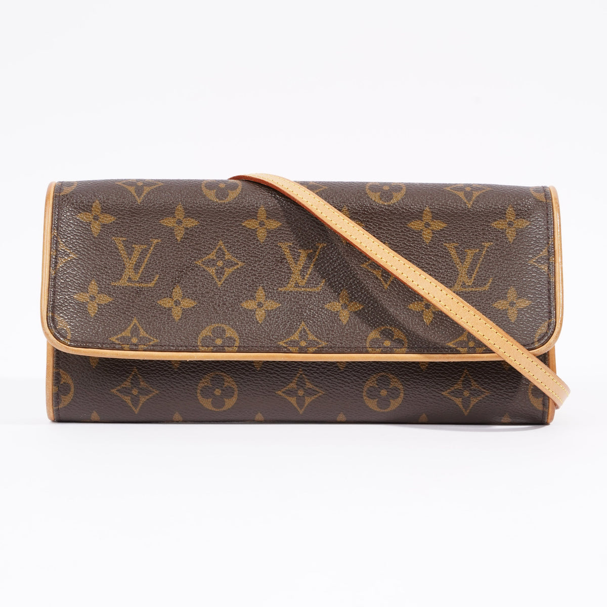 Louis Vuitton Womens Vintage Pochette Twin Monogram Canvas GM