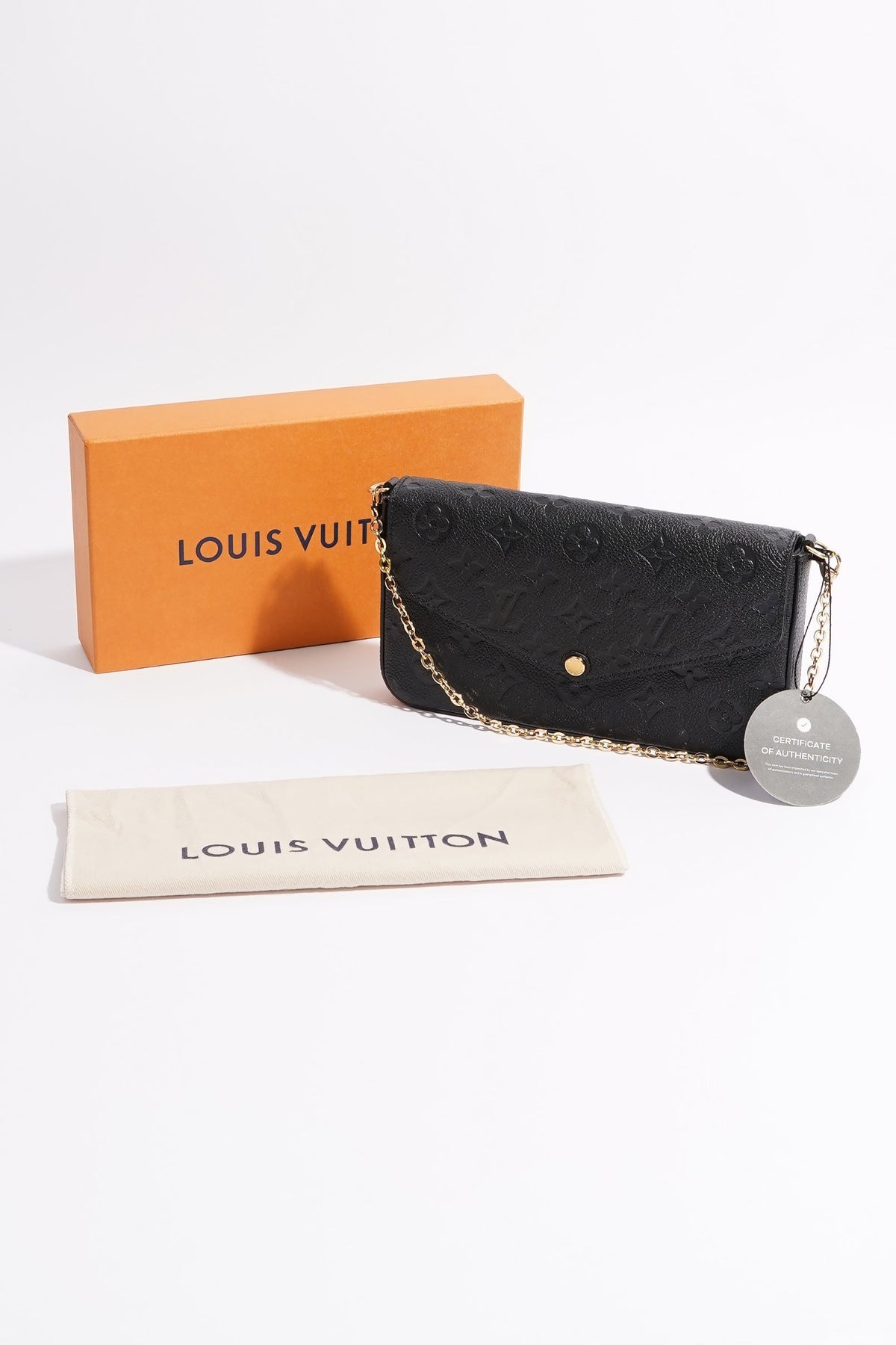Louis Vuitton Pochette Felicie Empreinte Mono Leather