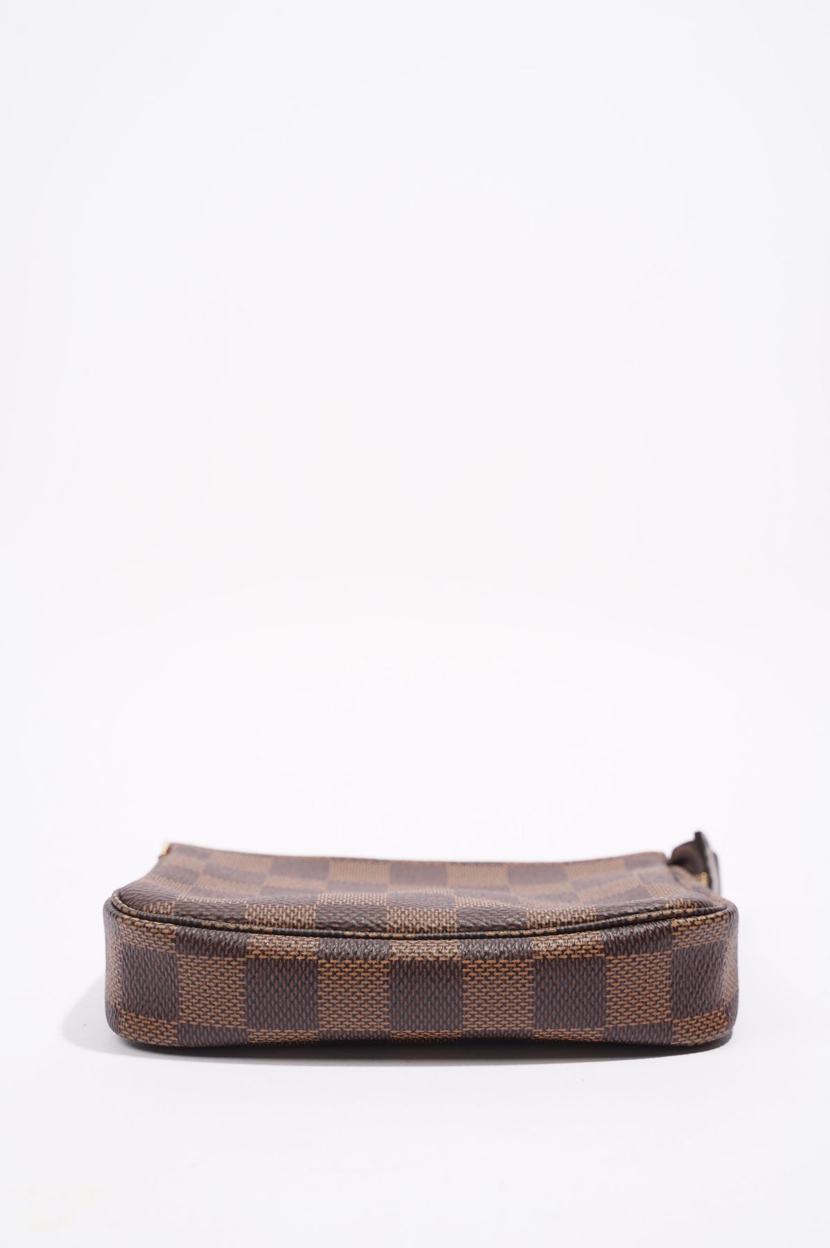 Louis Vuitton Womens Mini Pochette Damier Ebene Canvas