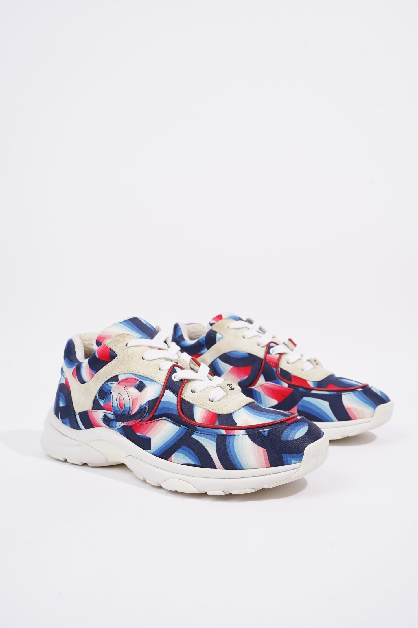 Chanel CC Logo Blue   Multi EU 38   UK 5