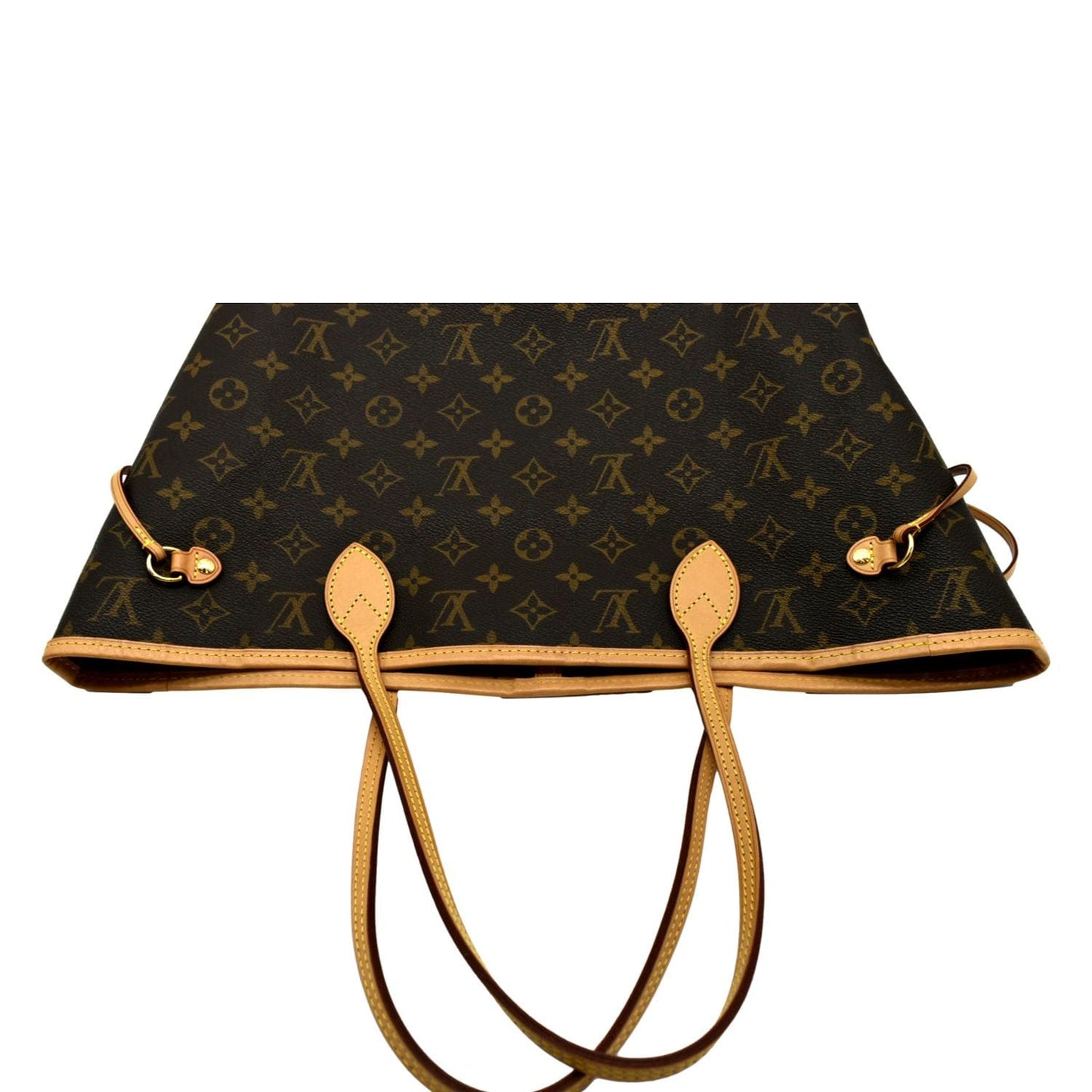 LOUIS VUITTON Neverfull MM Monogram Canvas Tote Bag Brown