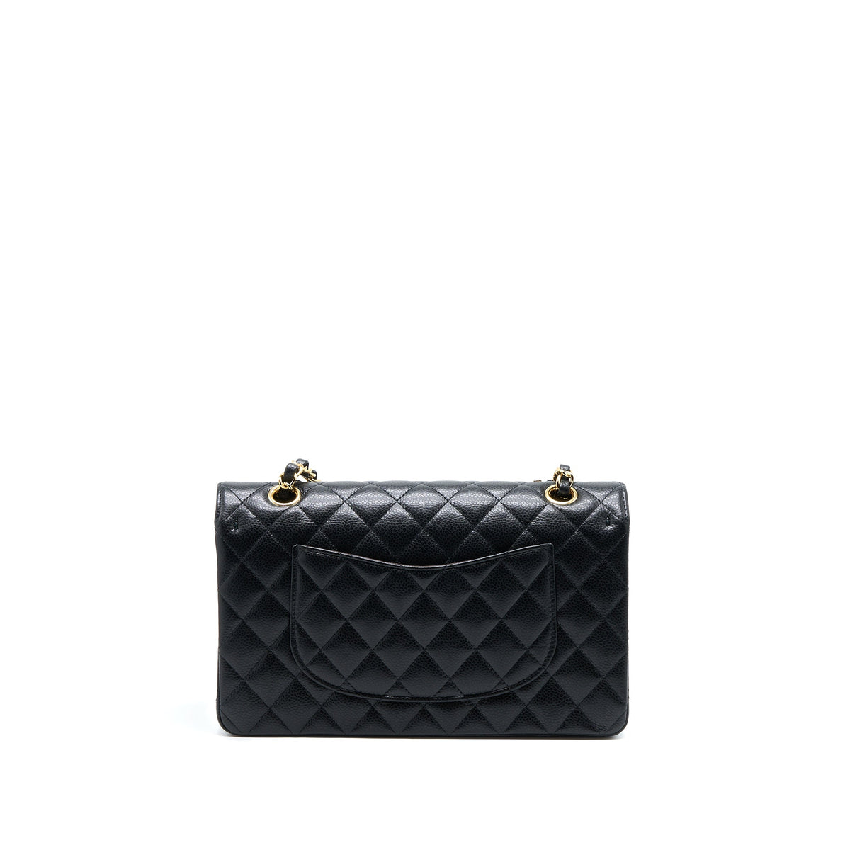 Chanel Medium Classic Double Flap Bag Caviar Black GHW (Microchip)