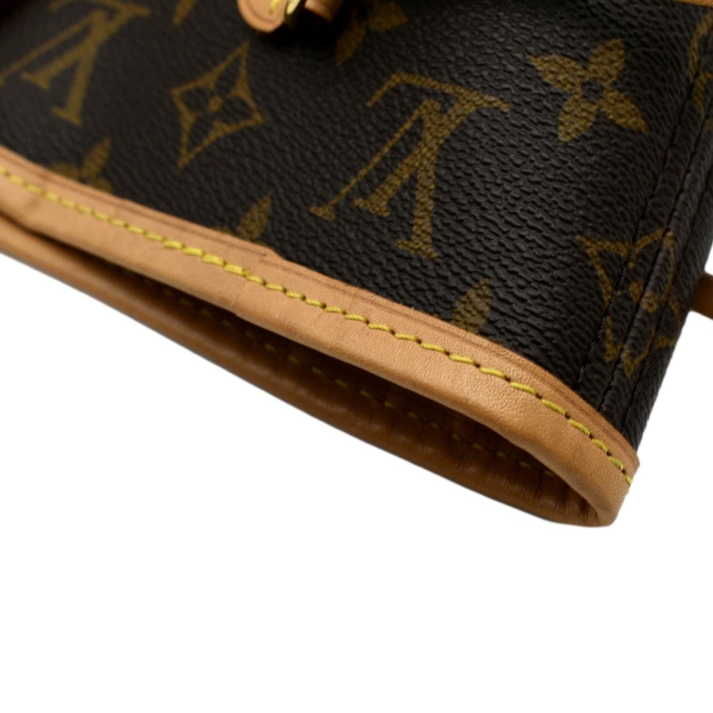 LOUIS VUITTON Neverfull MM Monogram Canvas Tote Bag Brown