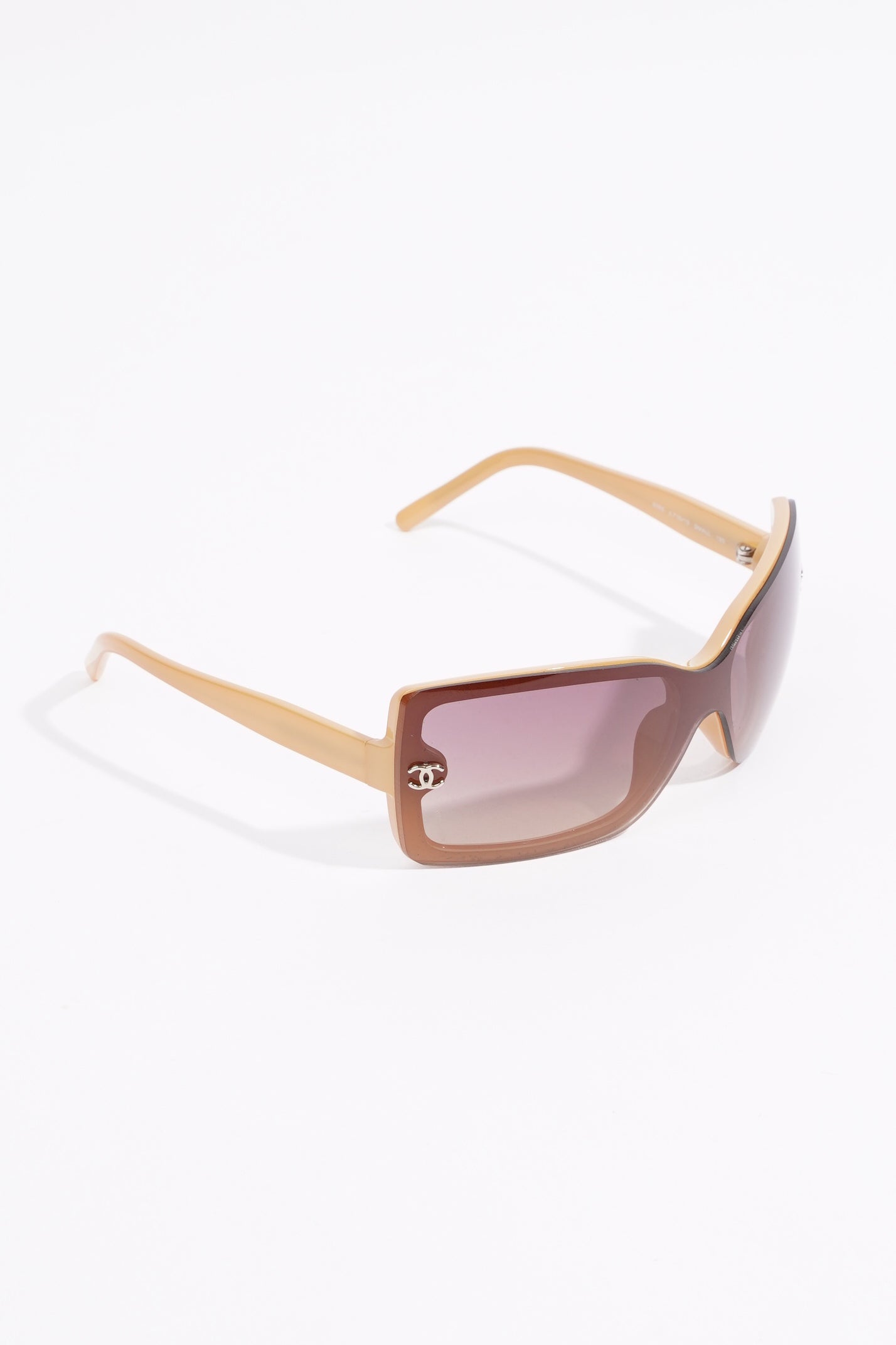 Chanel Womens Oversized Sunglasses Brown Acetate 120