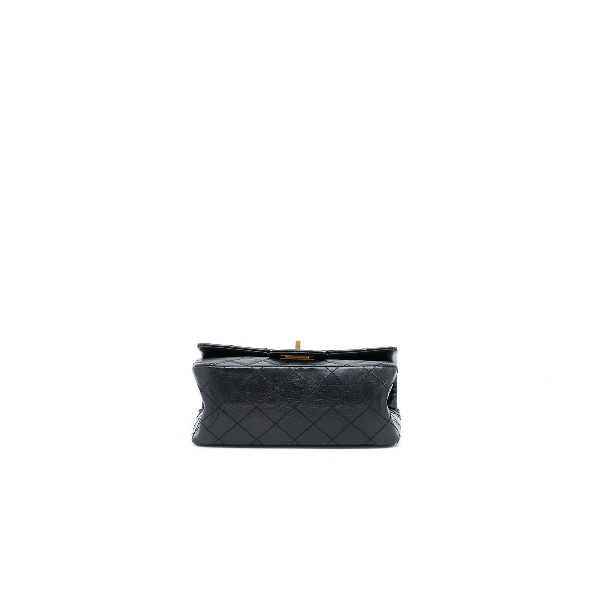 Chanel Mini 2.55 Reissue Flap Bag Aged Calfskin Black Brushed GHW (Microchip)
