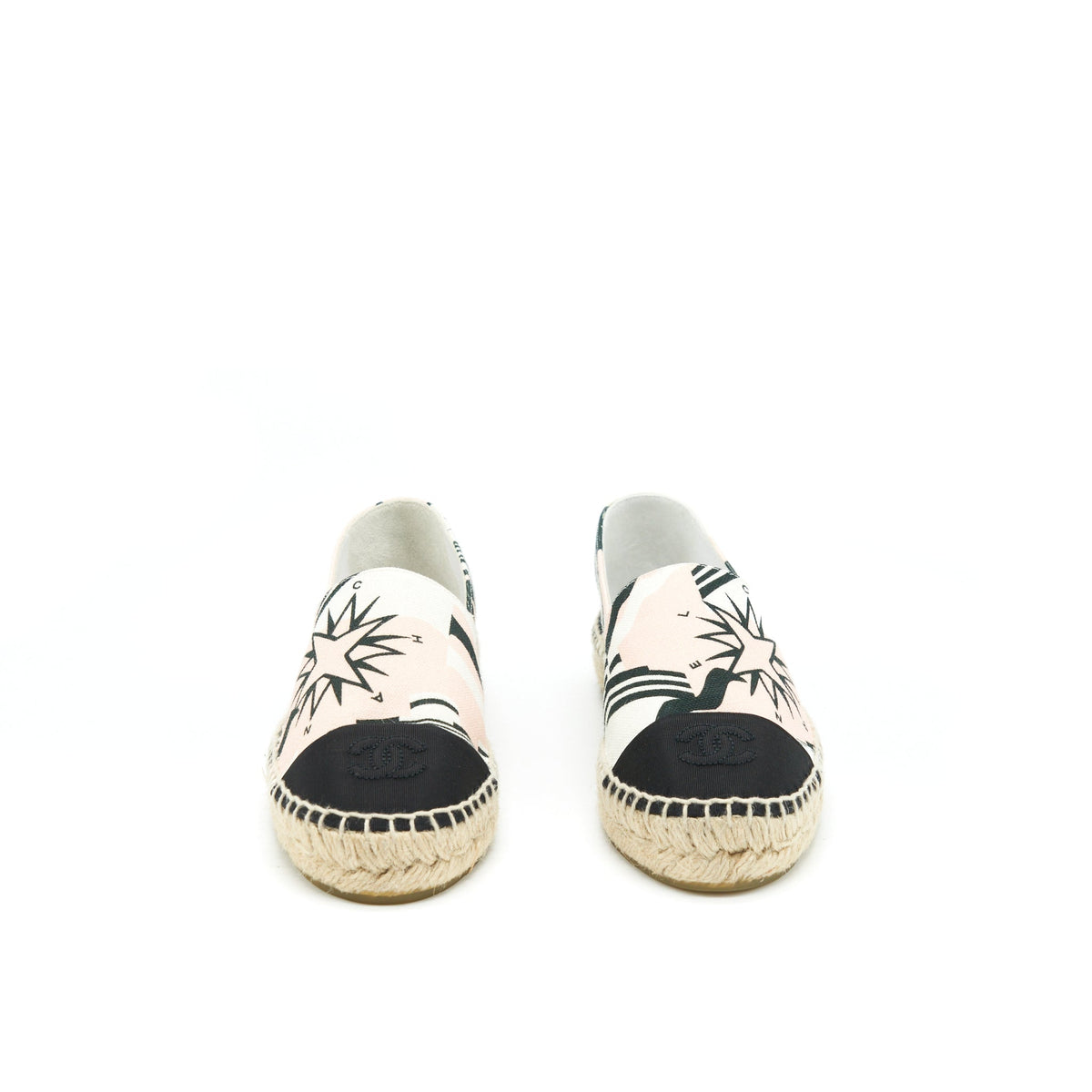 Chanel Size 36 Espadrilles Pink / Black