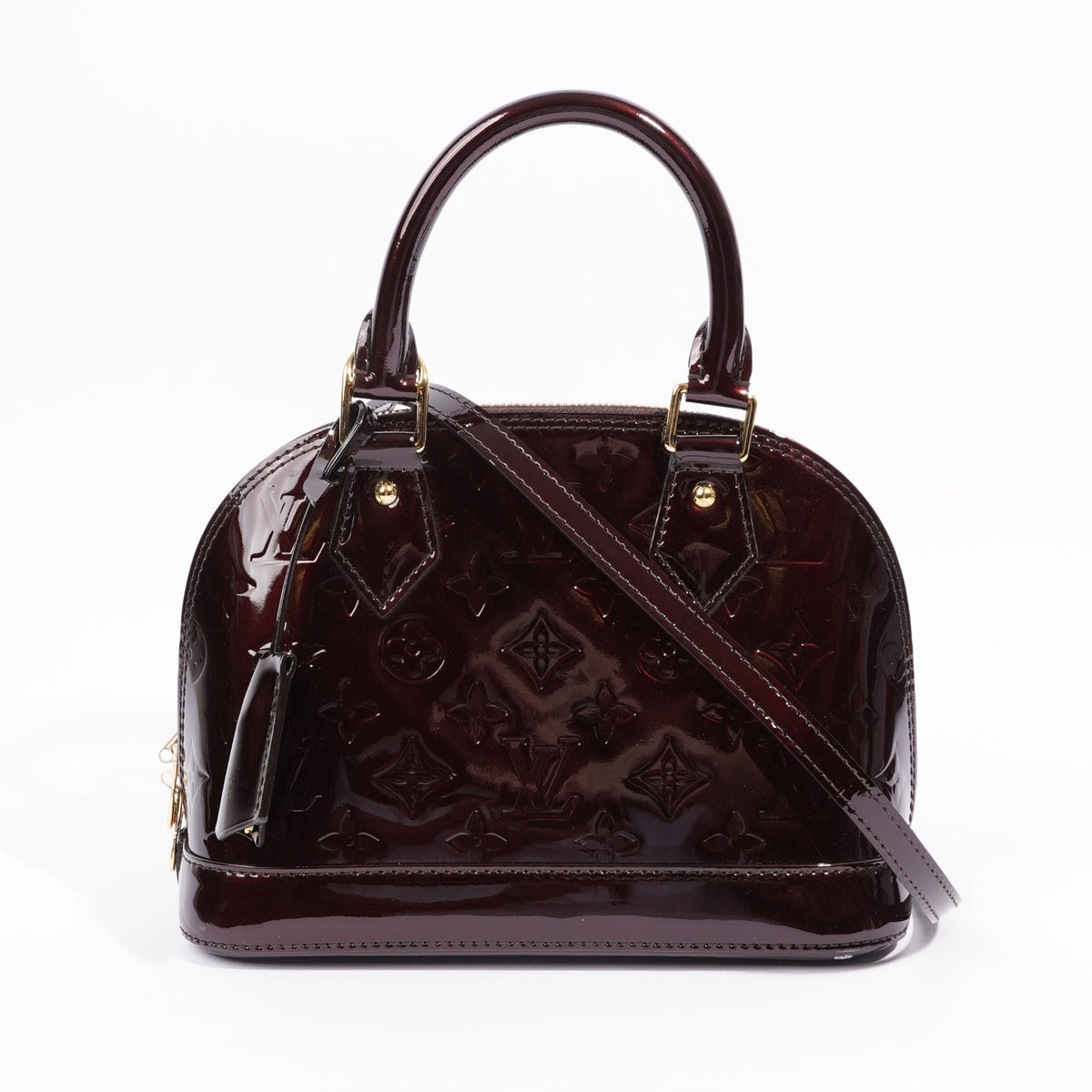 Louis Vuitton Womens Alma Vernis BB Amarante