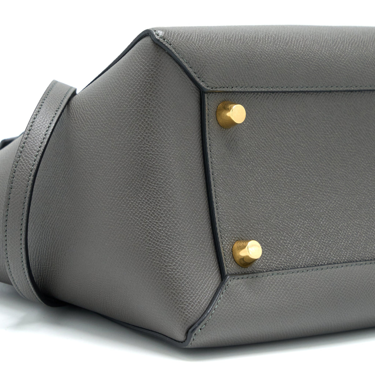 Celine Mini Belt Bag Grained Calfskin Grey GHW