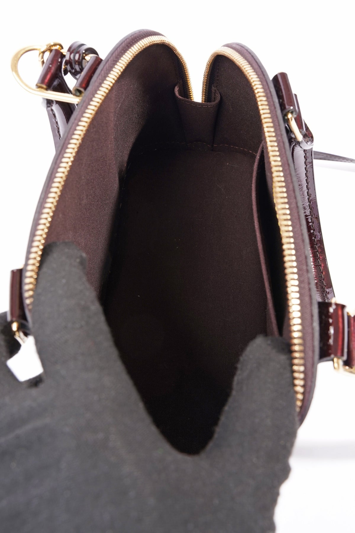 Louis Vuitton Womens Alma Vernis BB Amarante