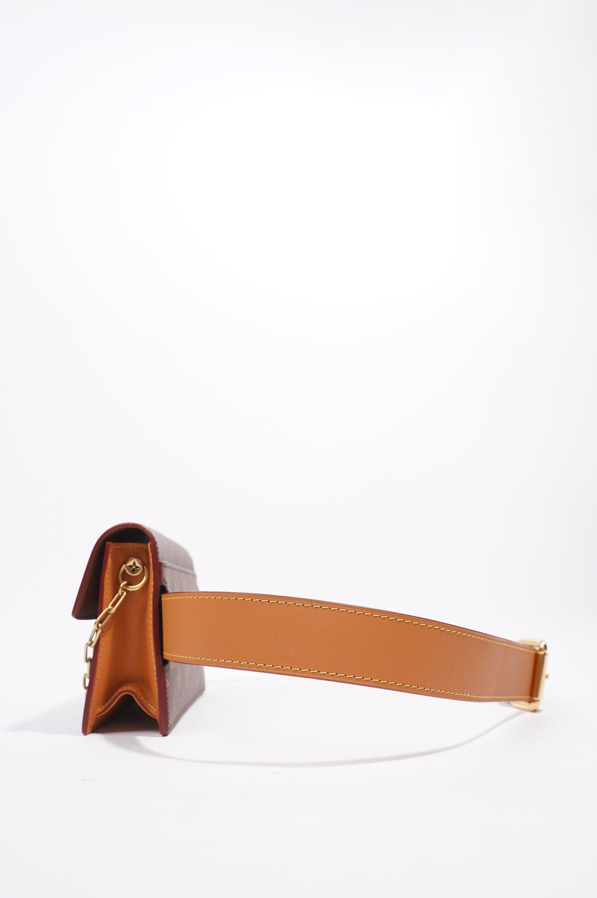 Louis Vuitton Womens S Lock Belt Pouch Monogram Canvas