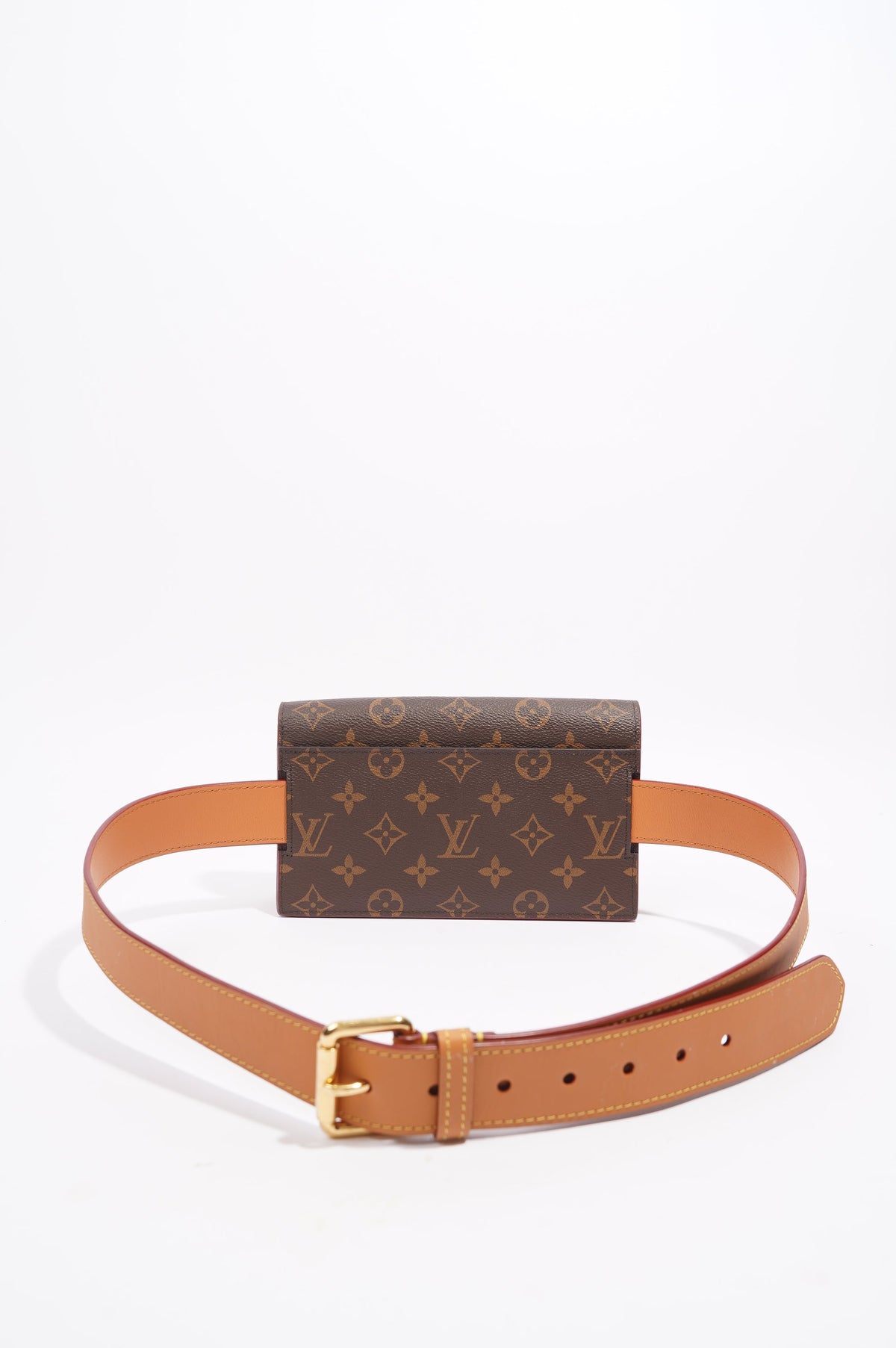 Louis Vuitton Womens S Lock Belt Pouch Monogram Canvas