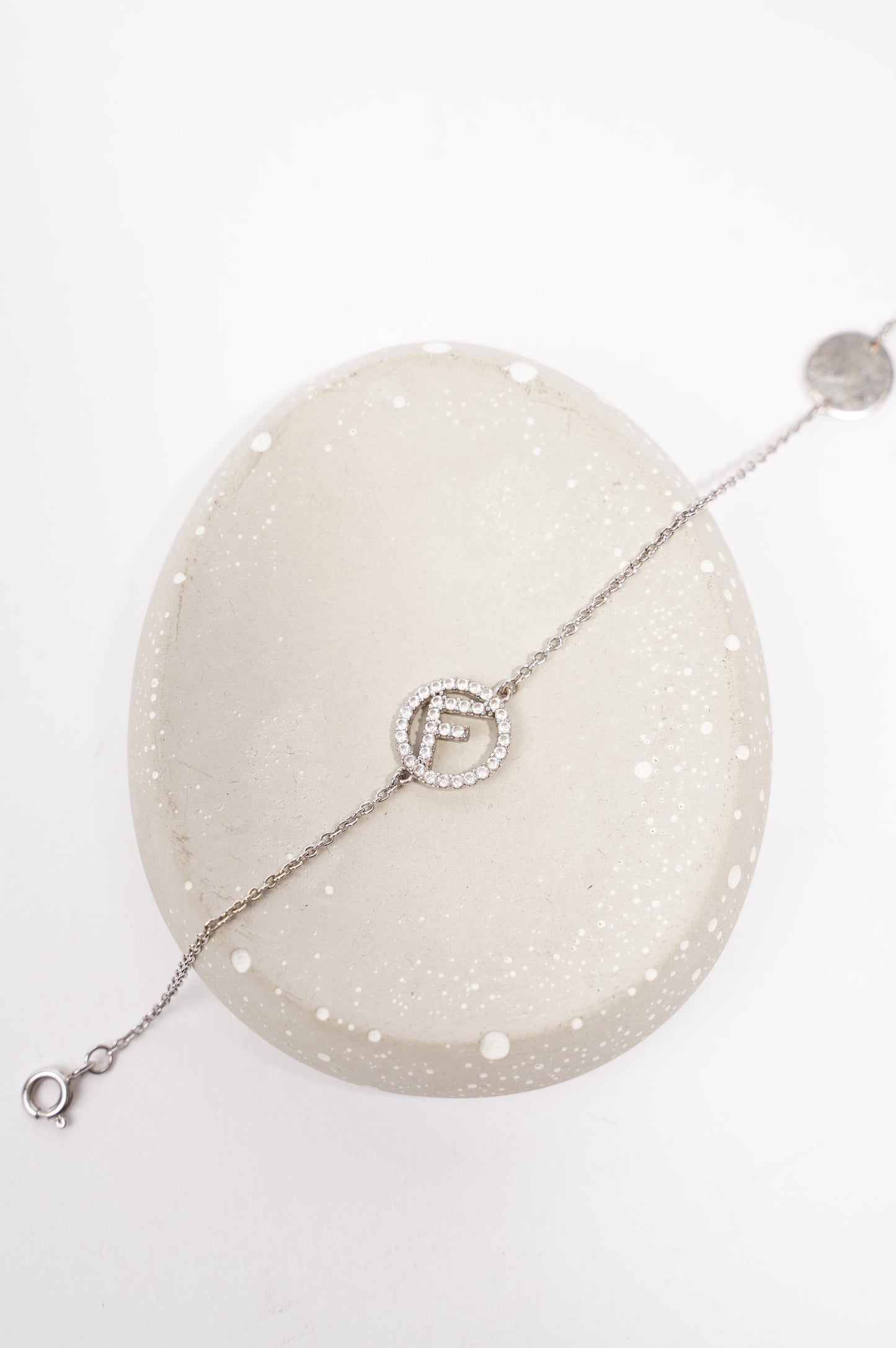 Fendi Womens F is Fendi Bracelet Silver Finish