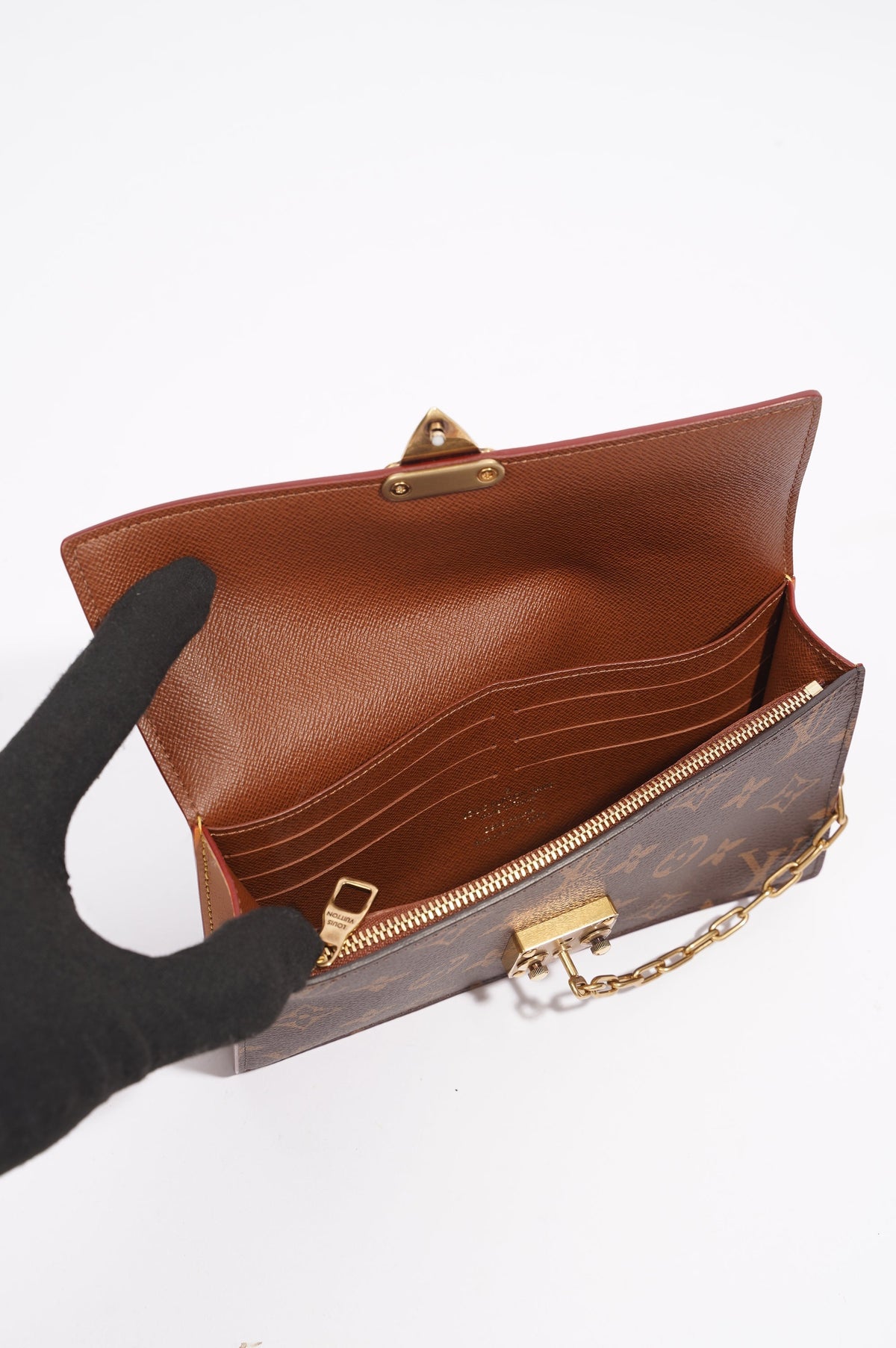 Louis Vuitton Womens S Lock Belt Pouch Monogram Canvas