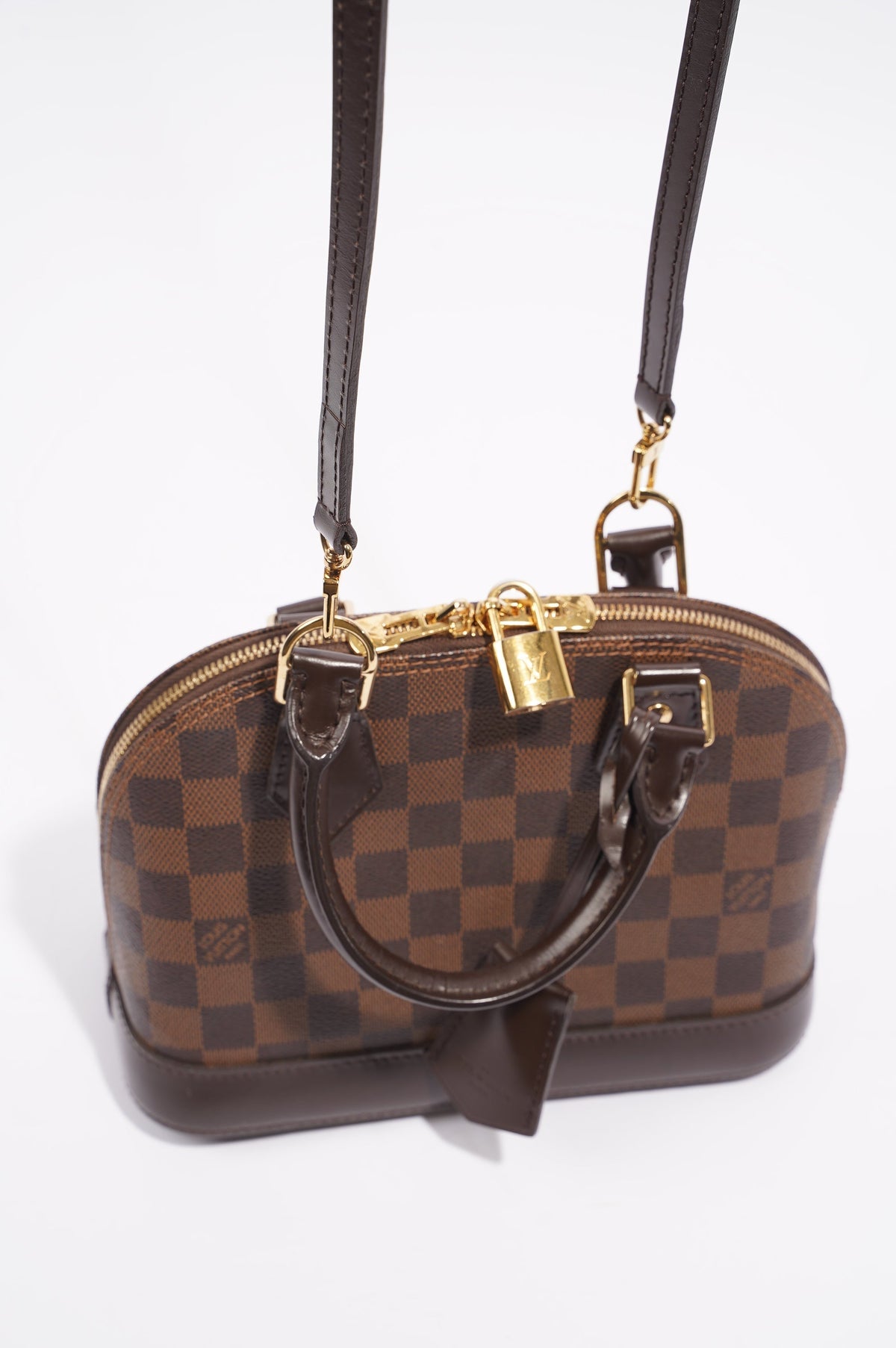 Louis Vuitton Womens Alma Damier Ebene BB