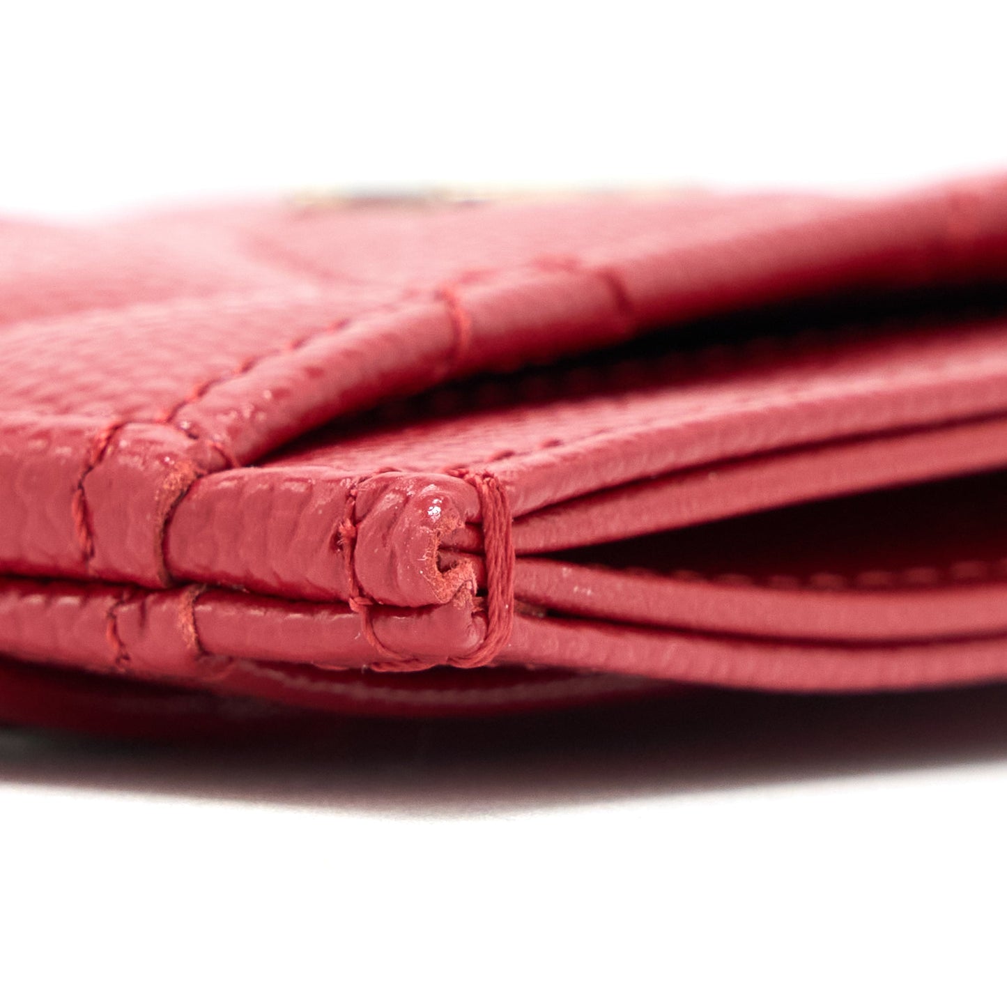 Chanel Classic  Holder Caviar Red with SHW