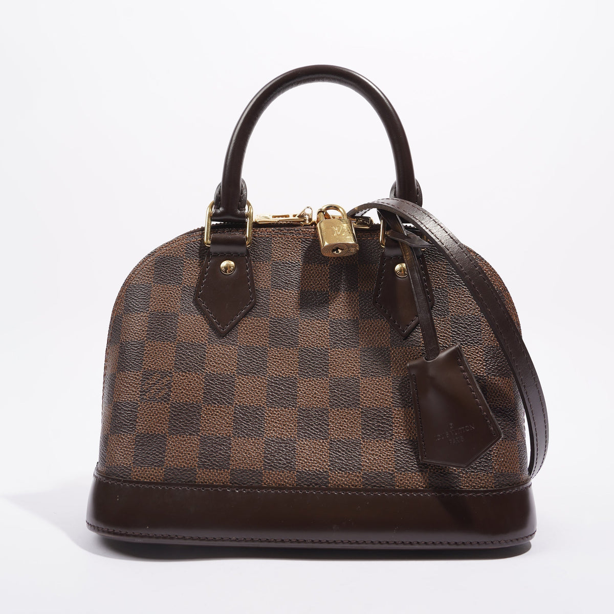 Louis Vuitton Womens Alma Damier Ebene BB