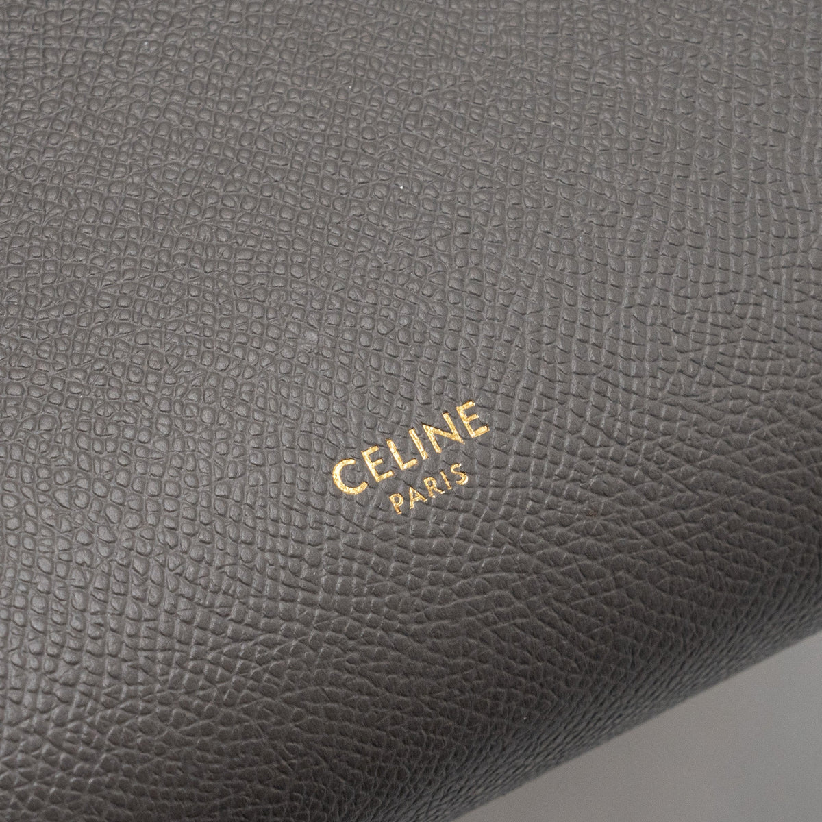 Celine Mini Belt Bag Grained Calfskin Dark Grey GHW