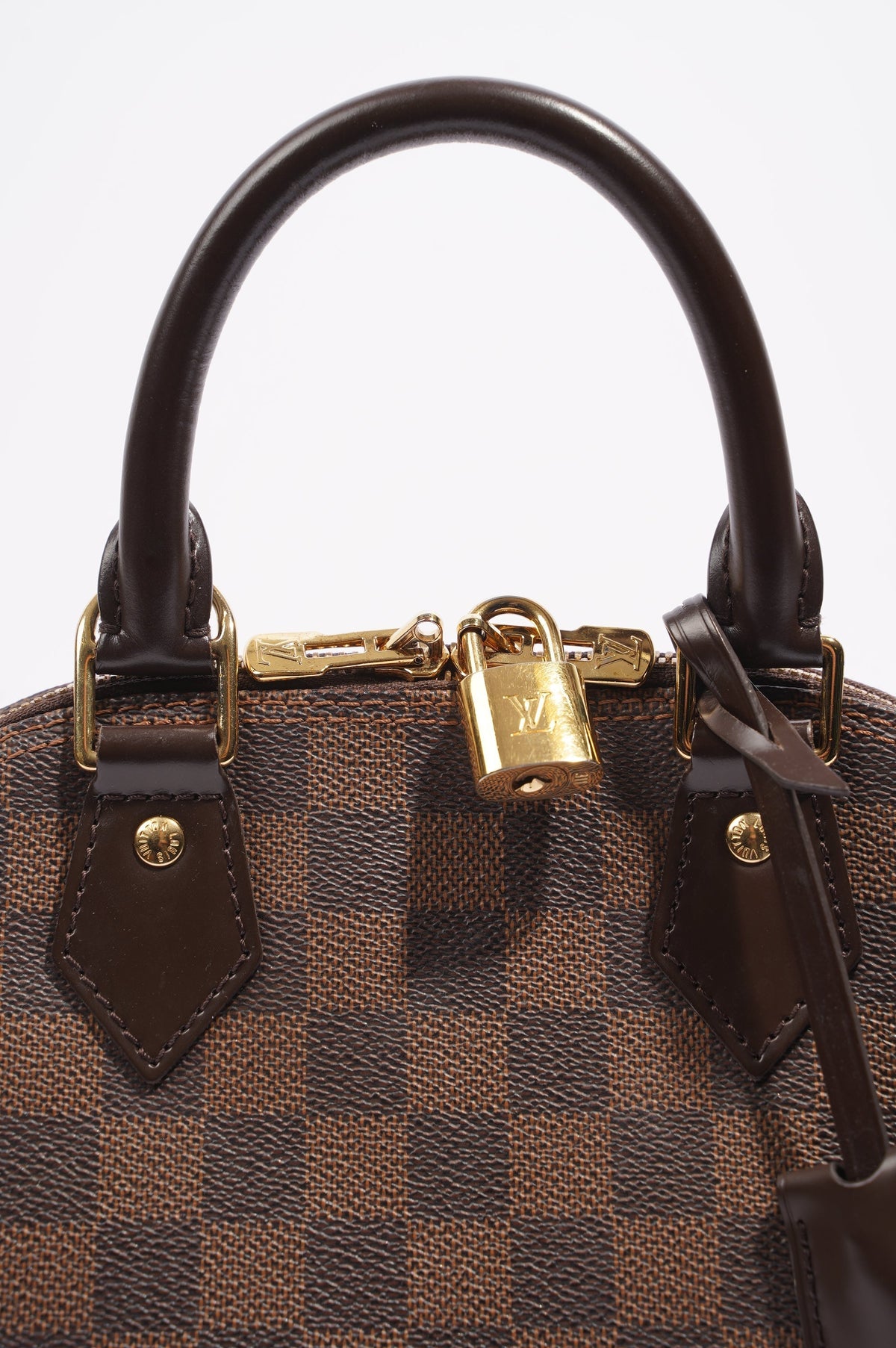 Louis Vuitton Womens Alma Damier Ebene BB