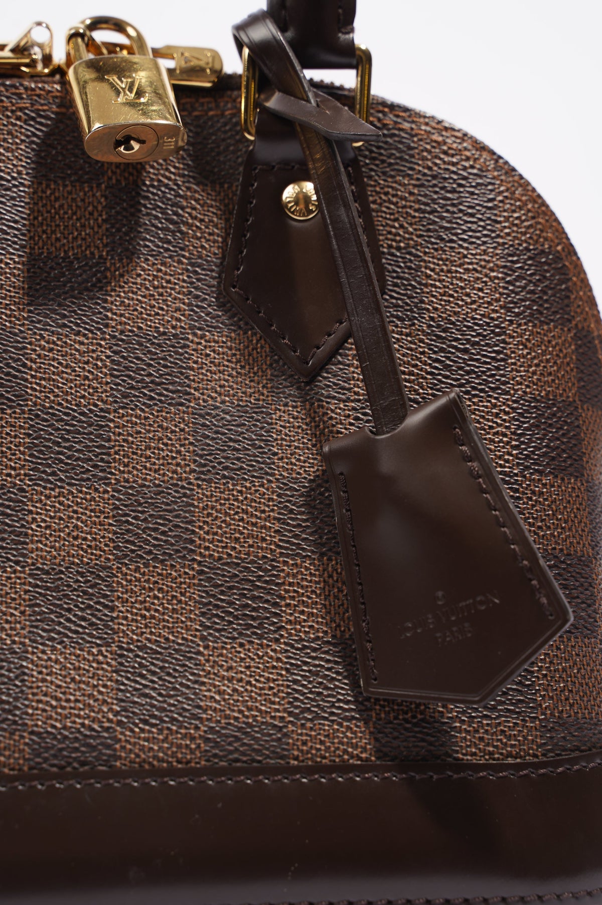 Louis Vuitton Womens Alma Damier Ebene BB
