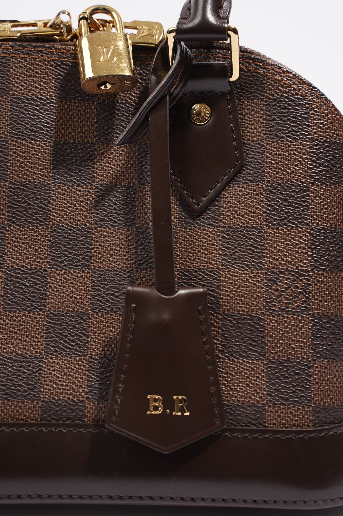 Louis Vuitton Womens Alma Damier Ebene BB