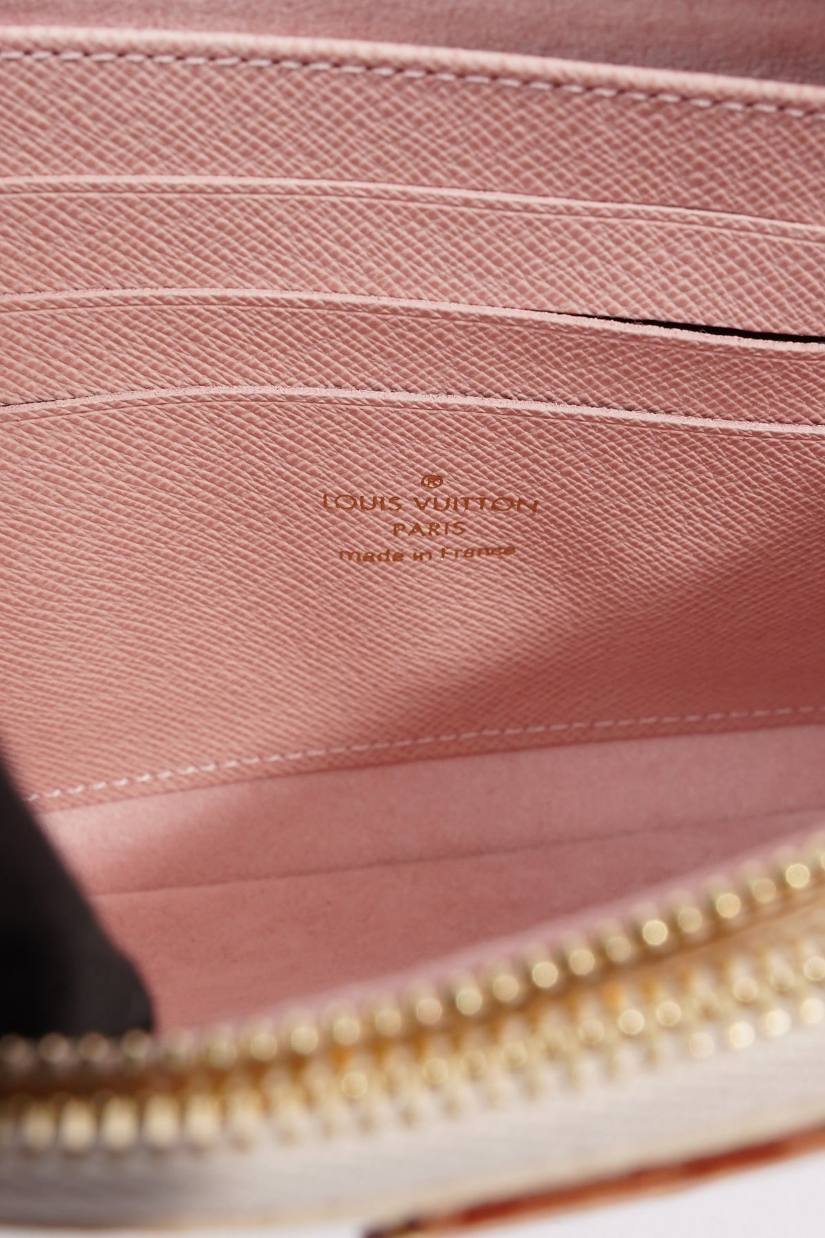 Louis Vuitton Womens Double Zip Pochette Damier Azur Canvas