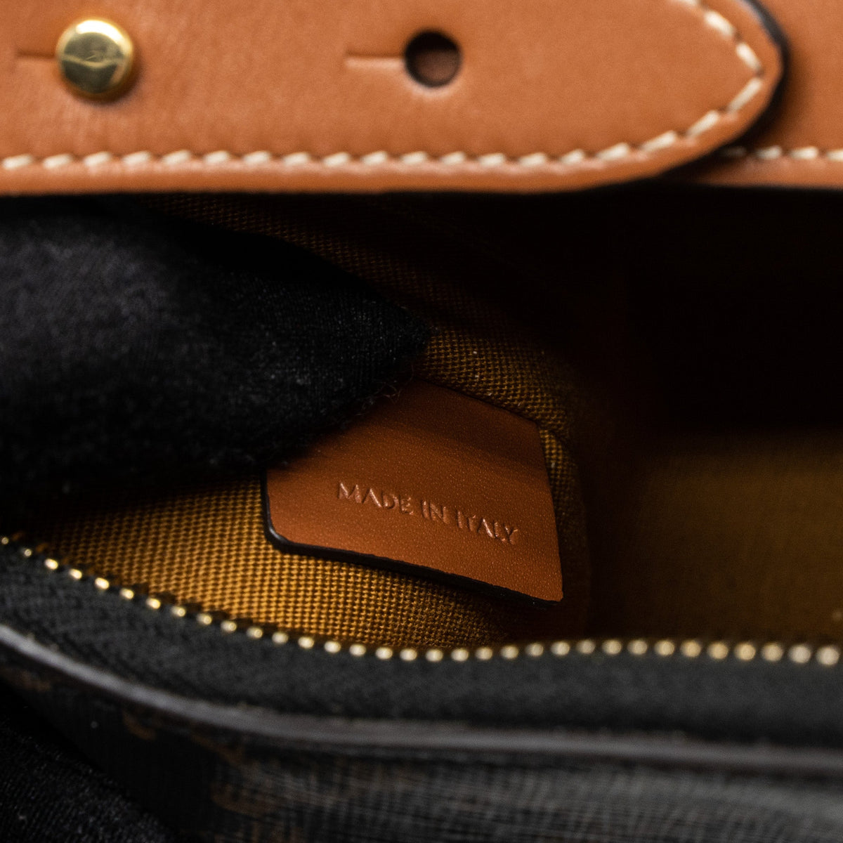 Celine Ava Bag Triomphe Canvas Tan GHW
