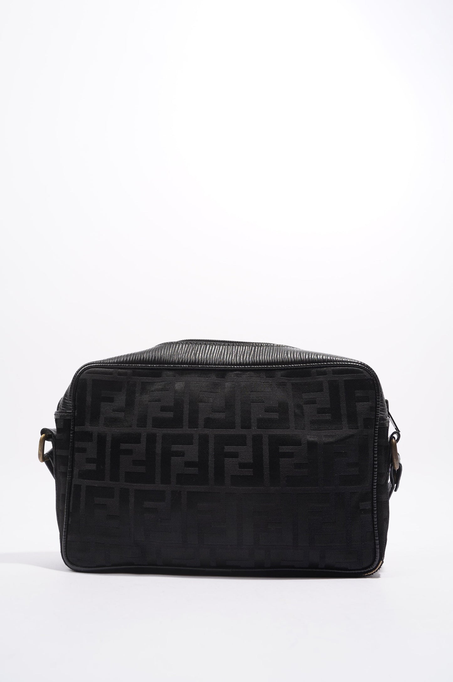 Fendi Womens Vintage Cloth Crossbody Black