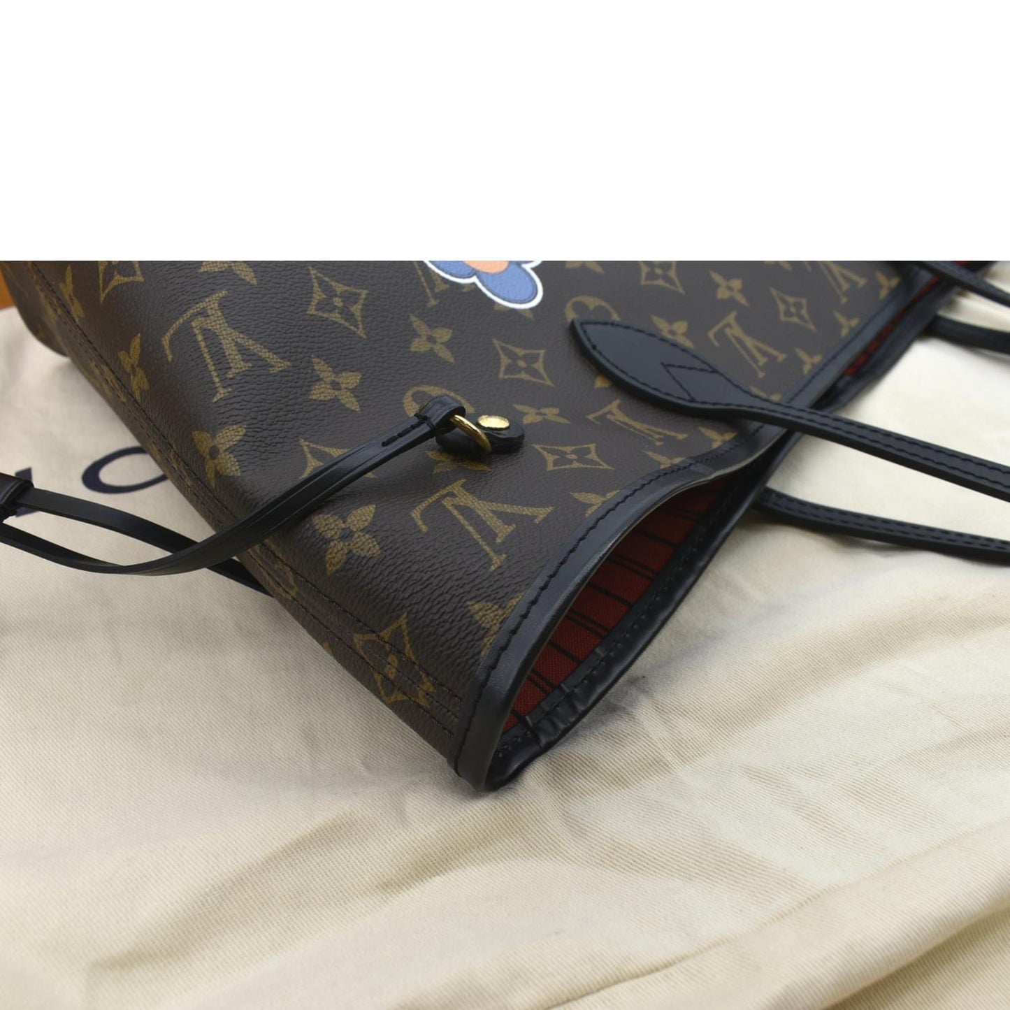 LOUIS VUITTON Neverfull Patches MM Monogram Canvas Tote Bag Brown