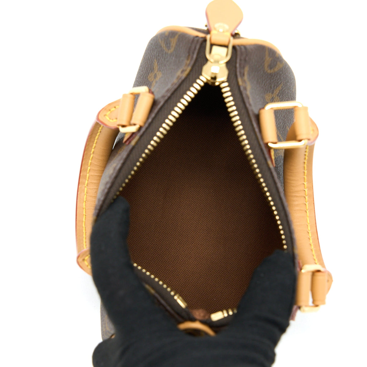 Louis Vuitton Nano Speedy Monogram Canvas GHW