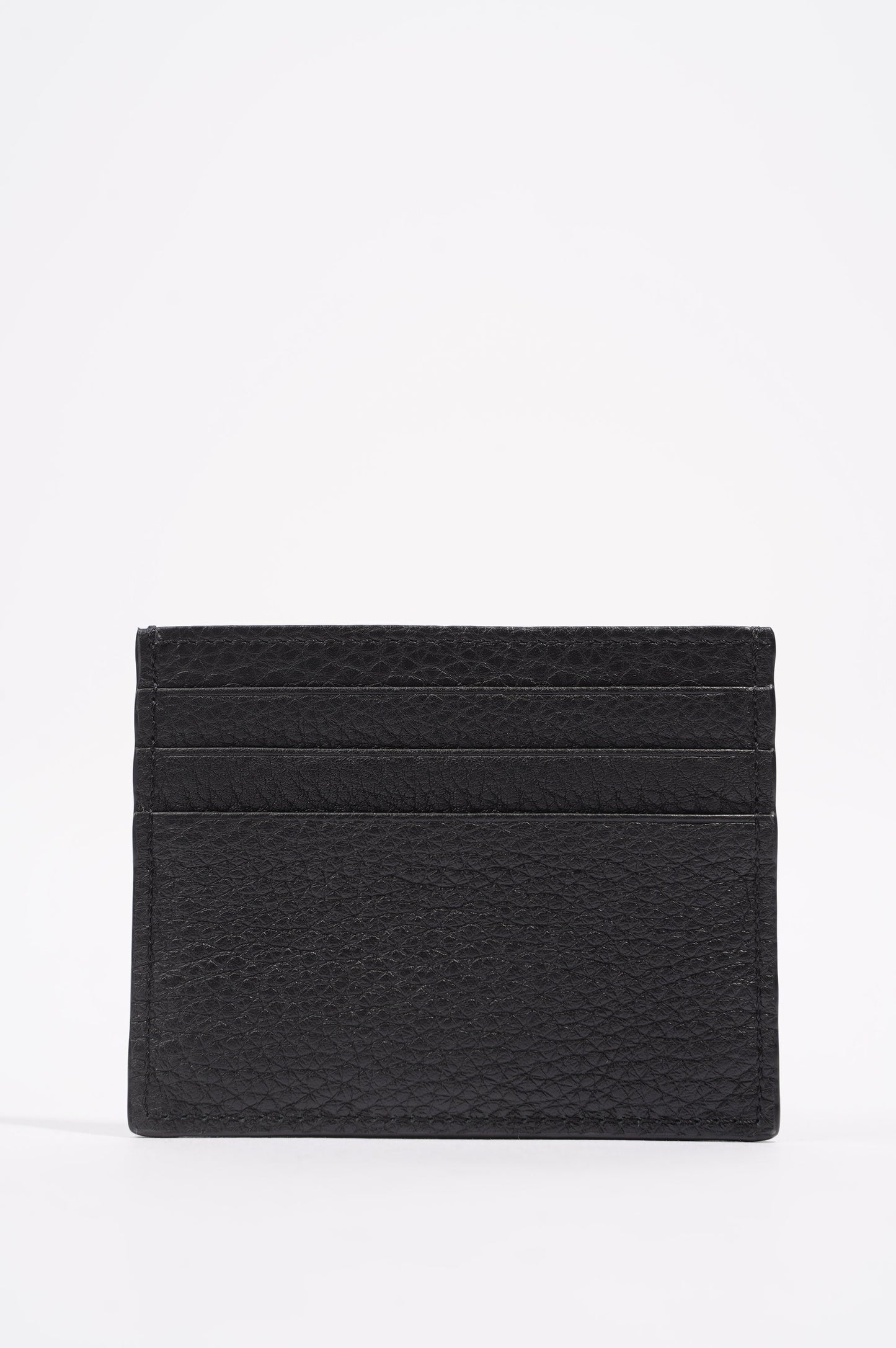 Fendi Womens Card Holder Black Leather
