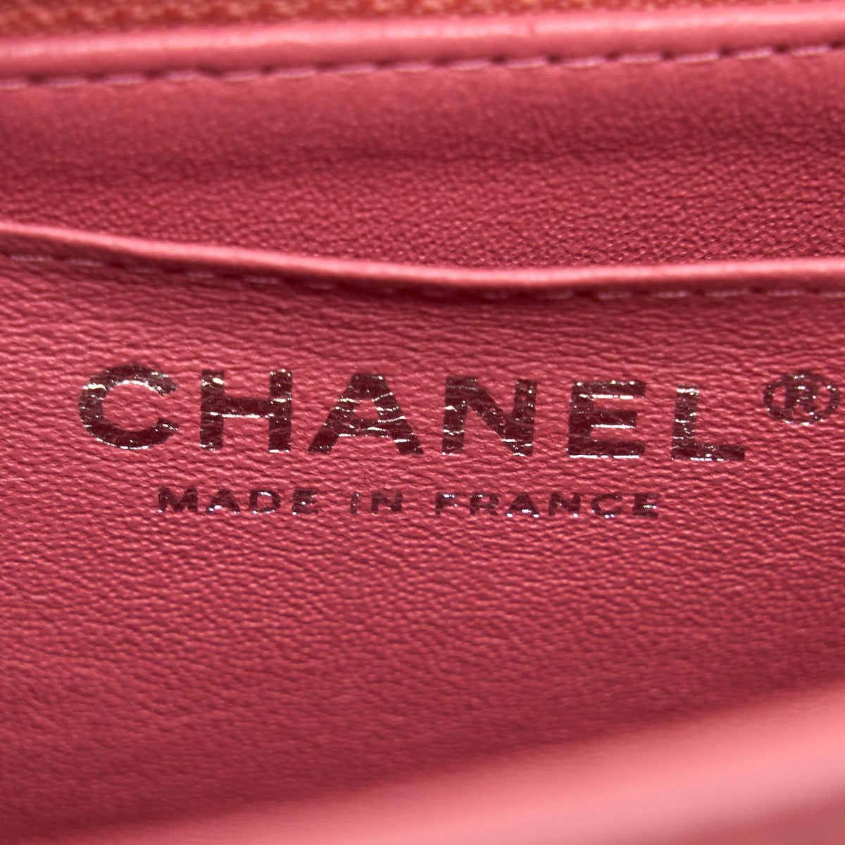 Chanel Mini Rectangular Flap Bag Lambskin Pink SHW