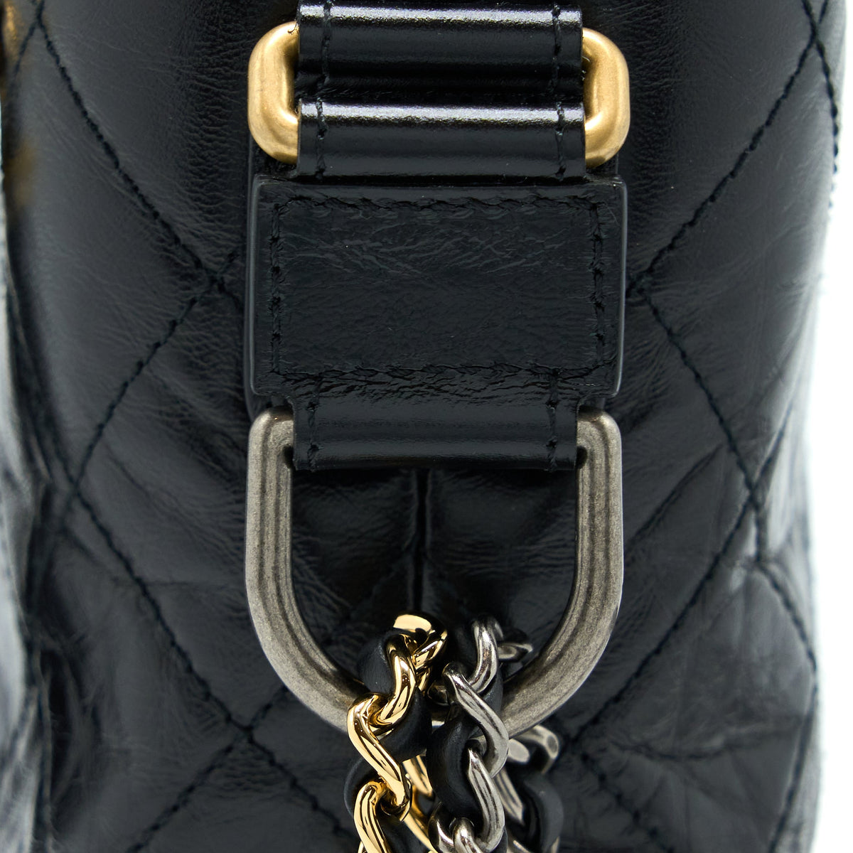 Chanel New Medium Gabrielle Hobo Bag Aged Smooth Calfskin Multicolour Hardware