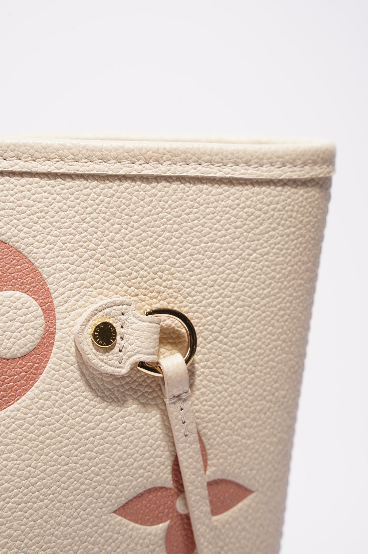 Louis Vuitton Neverfull Cream / Rose Empreinte Leather MM